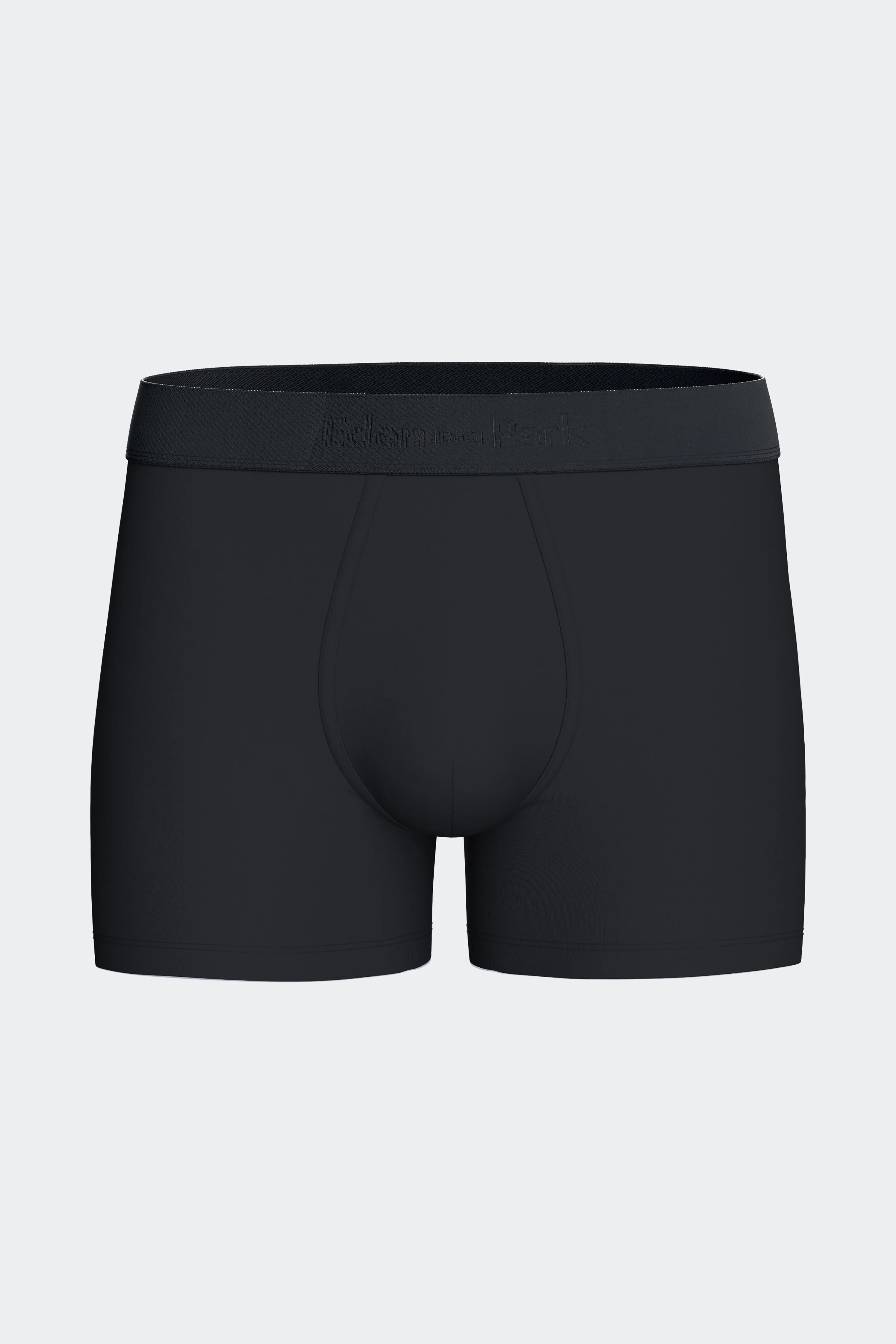Lot de deux boxers en jersey de coton stretch marine uni et micromotifs - Image 2