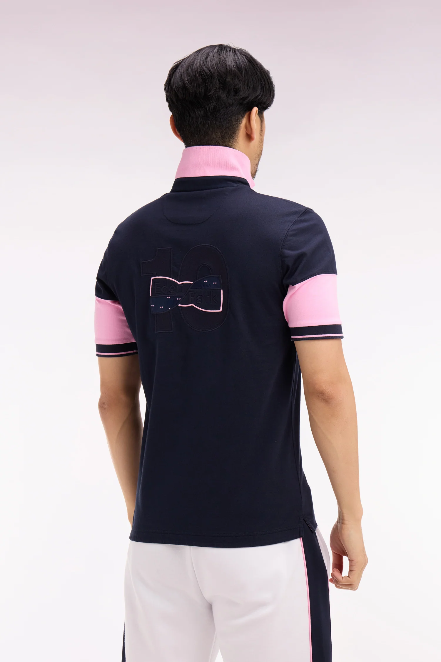 Maillot Ă manches courtes en coton marine coupe regular - Image 5