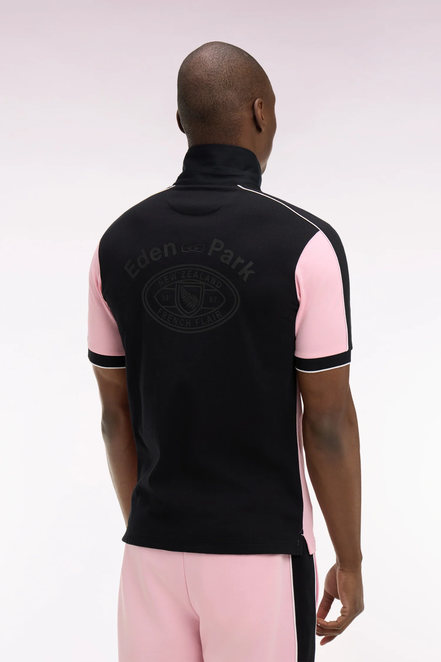 Maillot à manches courtes Nouvelle Zélande en coton rose coupe regular - Image 5
