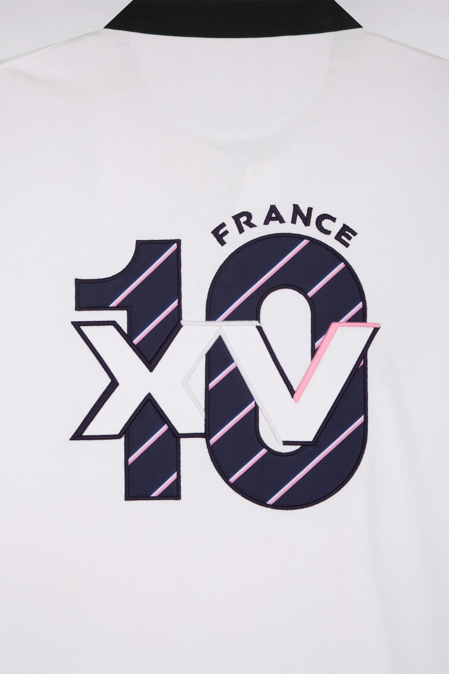 Maillot à manches courtes XV de France en coton blanc coupe regular - Image 6