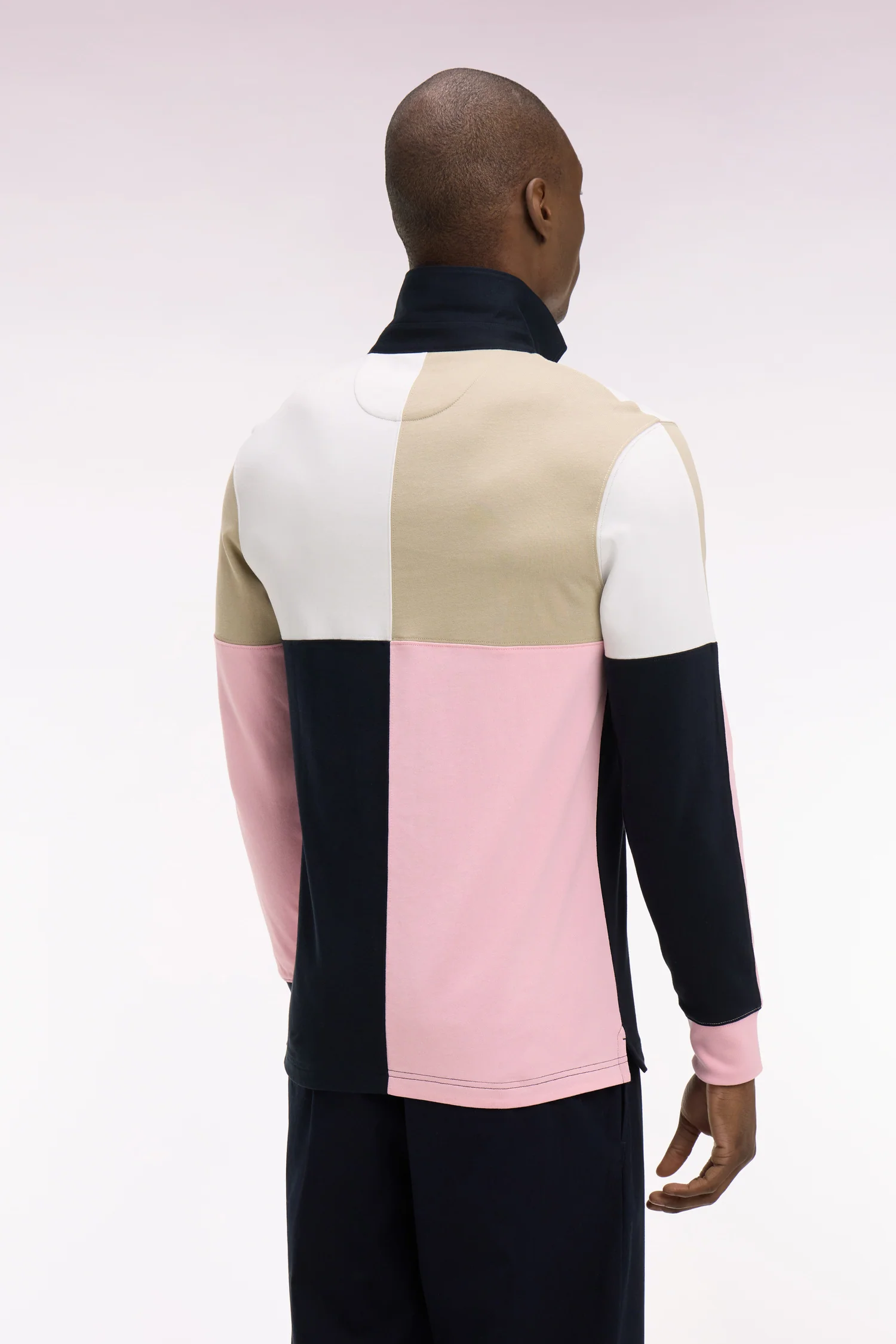 Maillot à manches longues en coton rose croisé - Image 5