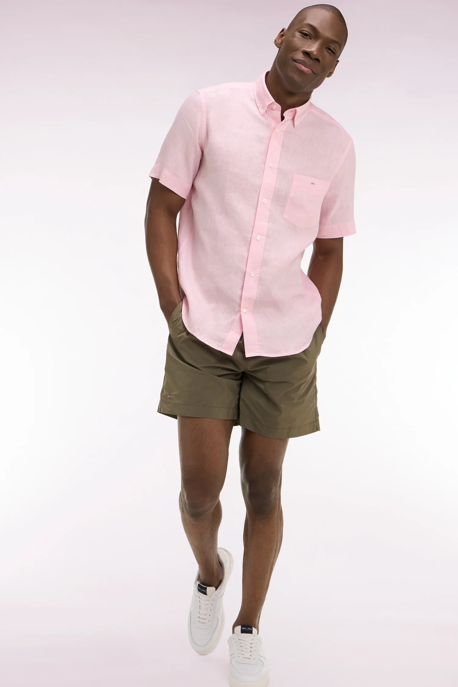Maillot de bain uni kaki