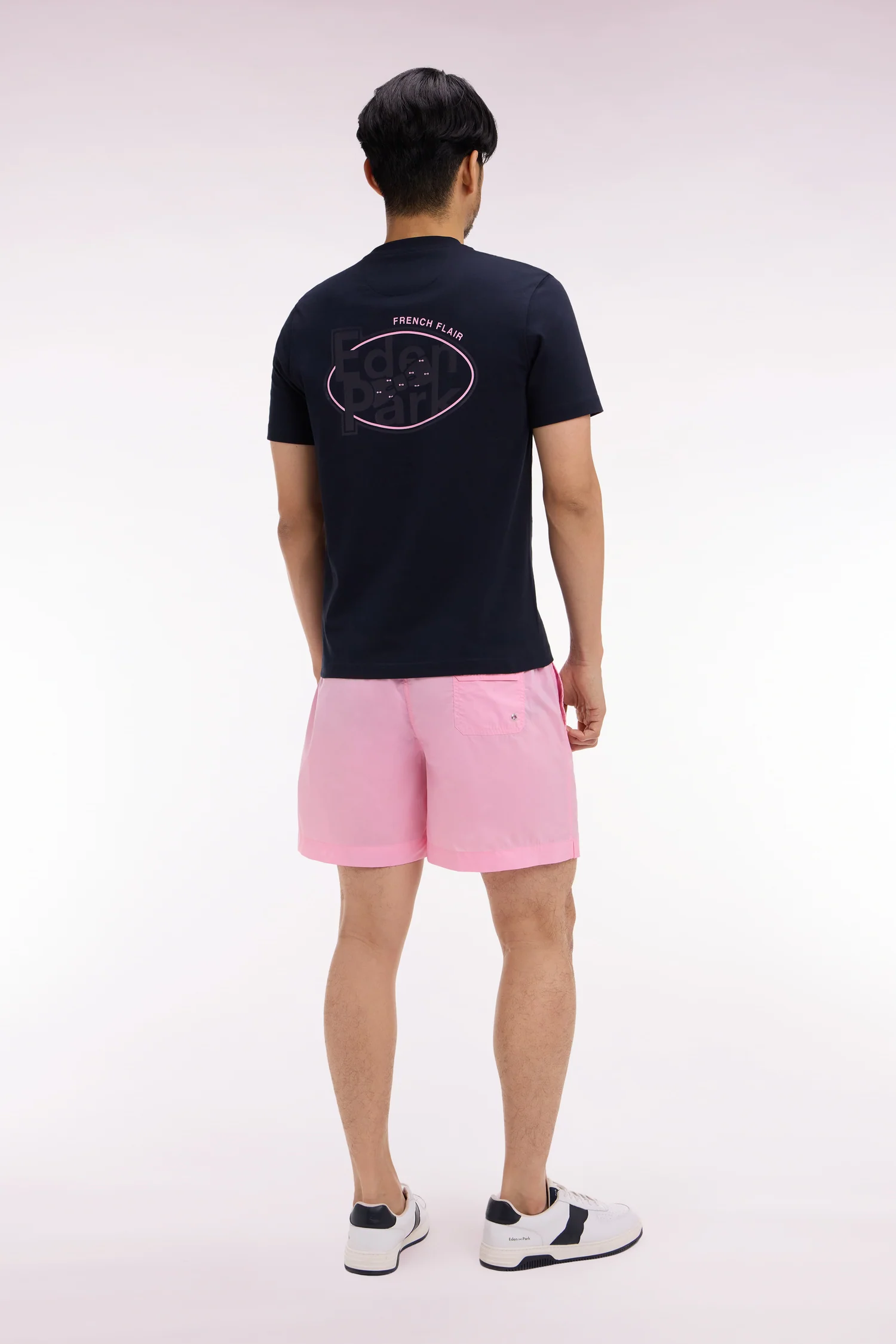 Maillot de bain uni rose - Image 3