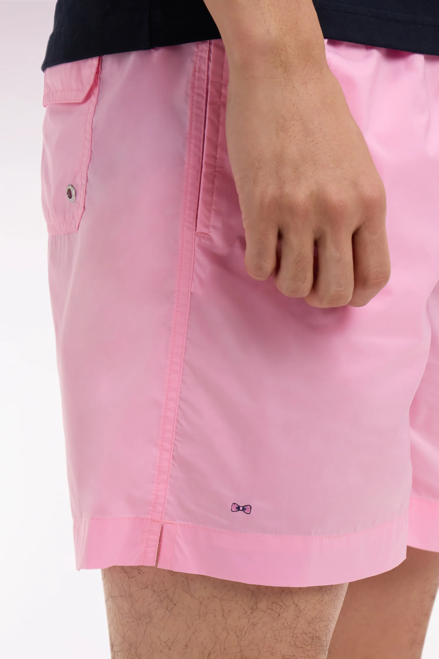 Maillot de bain uni rose - Image 5