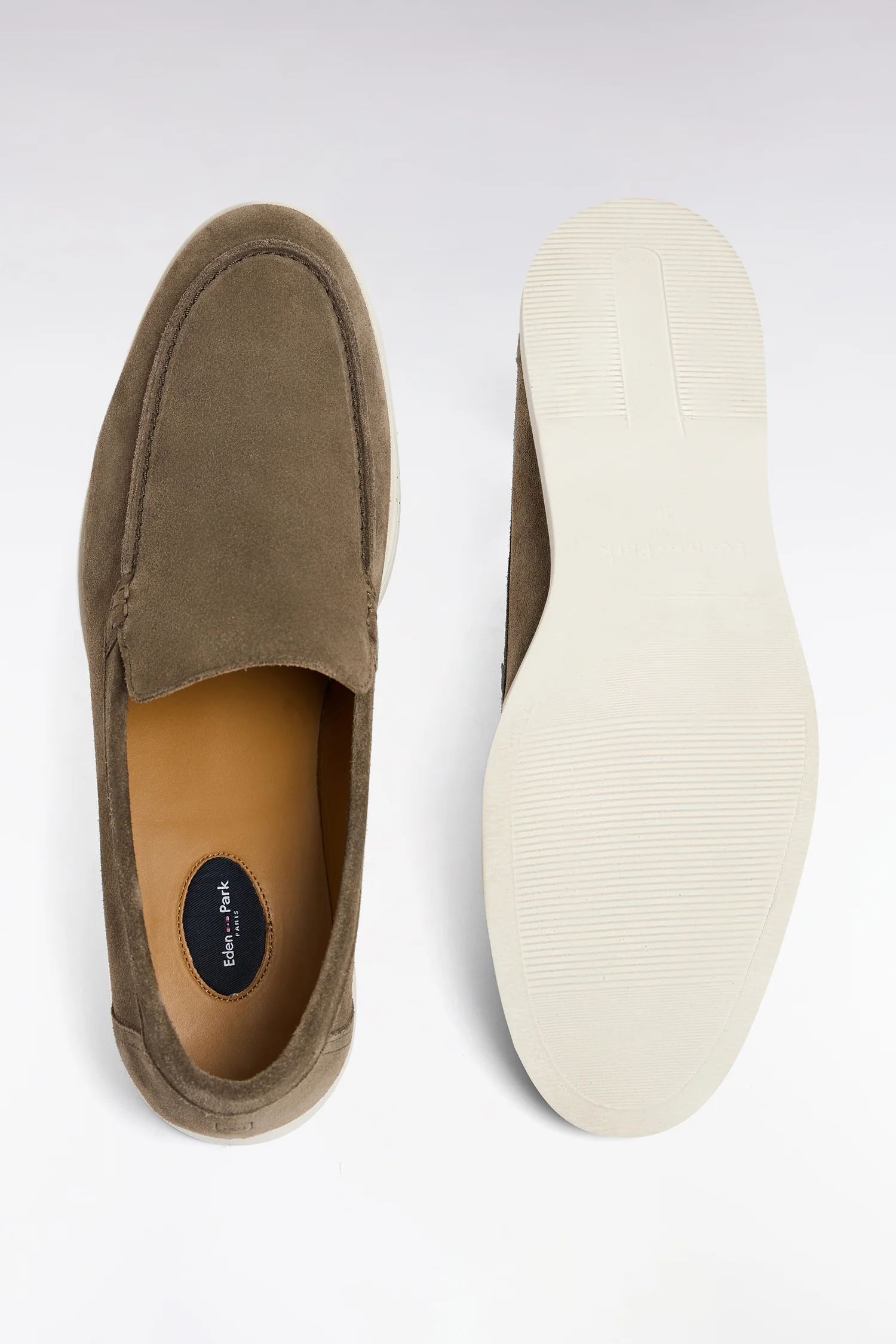 Mocassins en croûte de cuir suédé gris foncé - Image 2