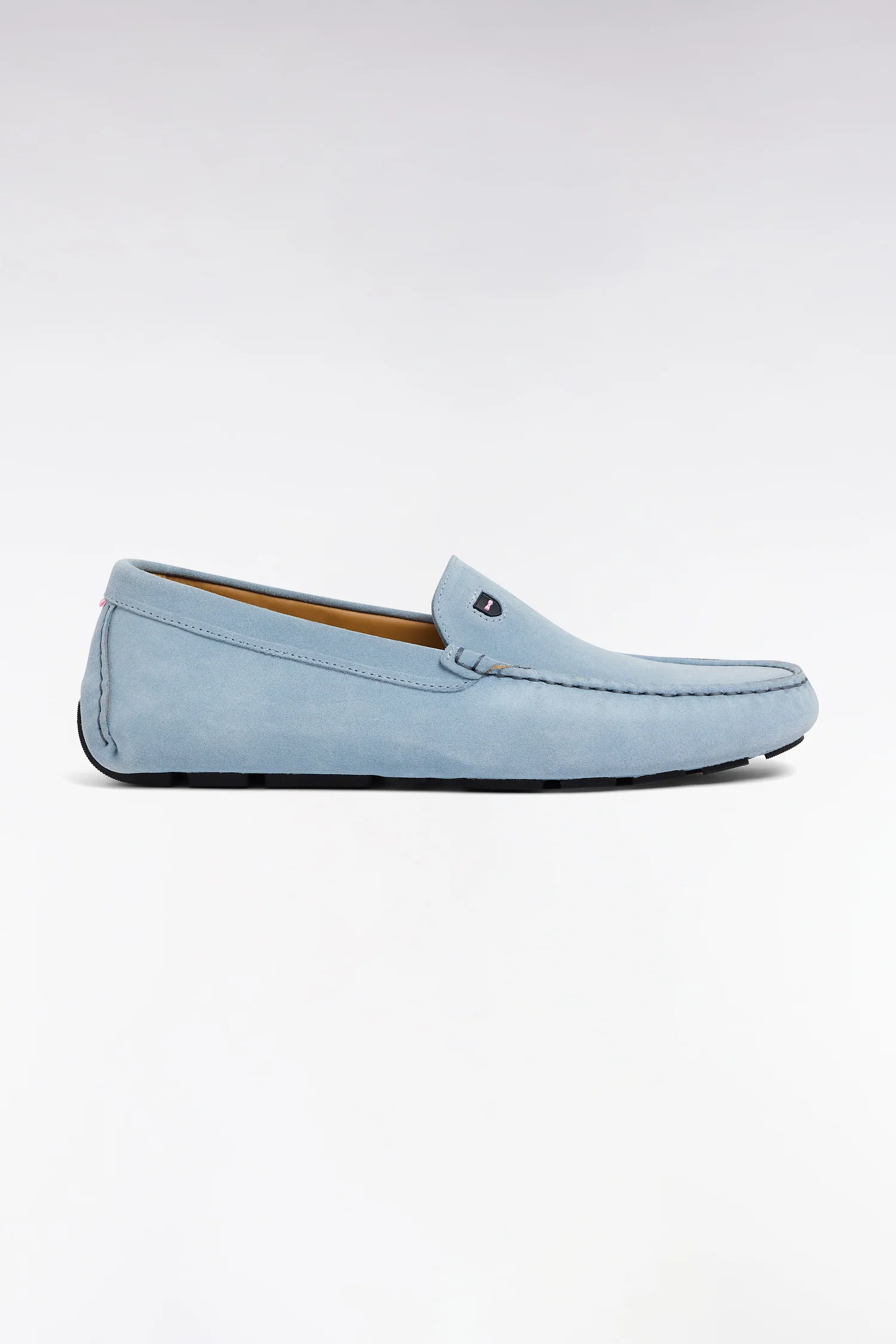 Mocassins en cuir suédé ciel