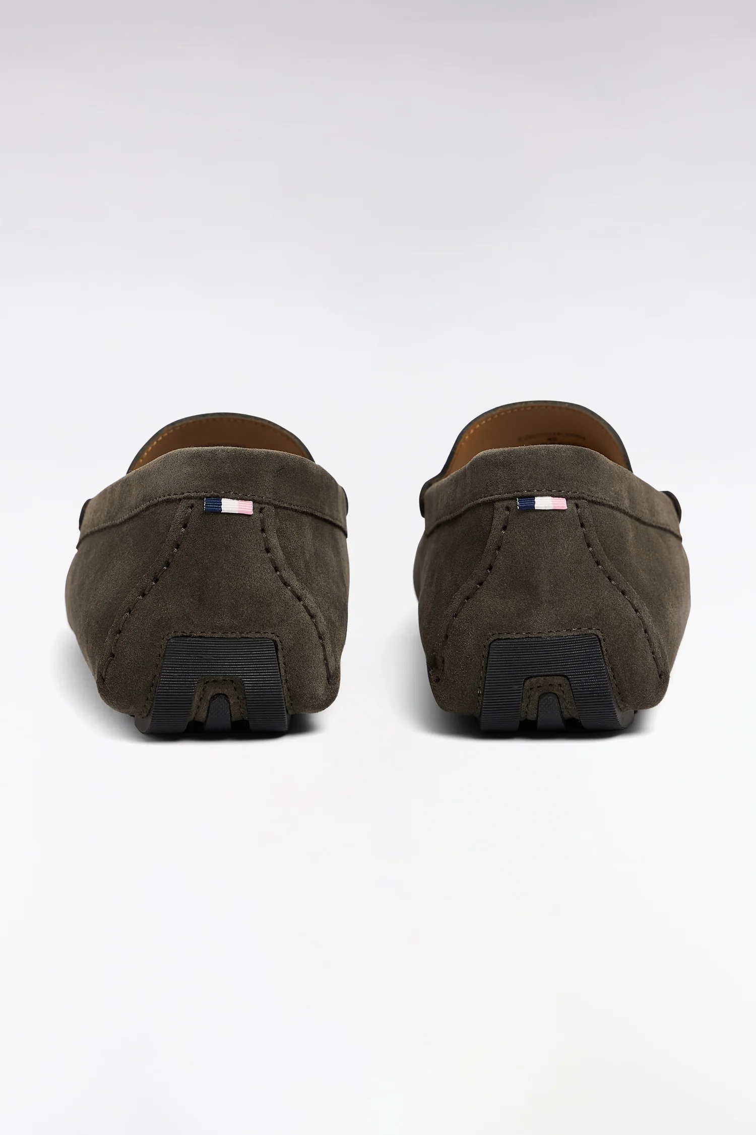 Mocassins en cuir suédé gris foncé - Image 3