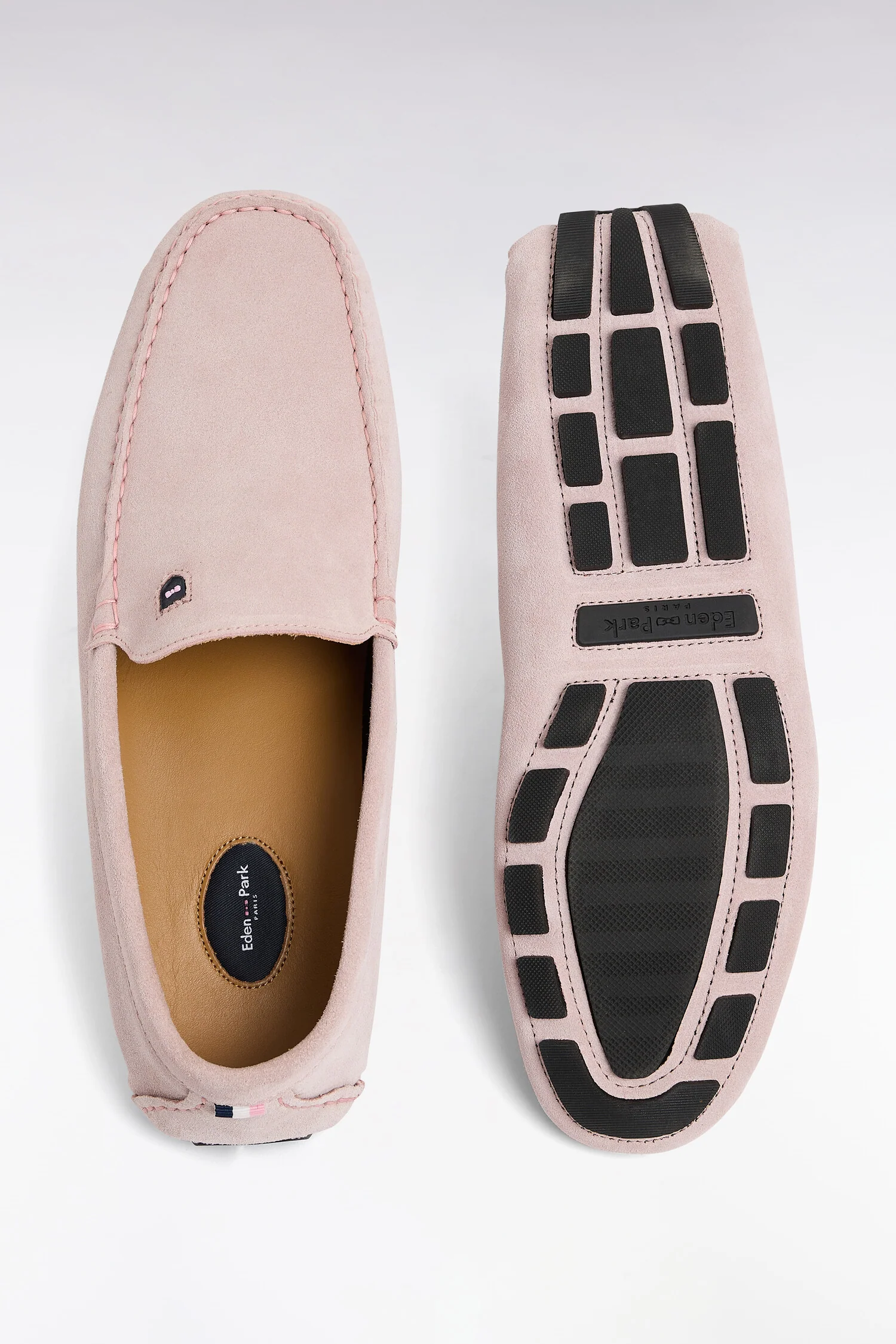 Mocassins en cuir suédé rose - Image 2