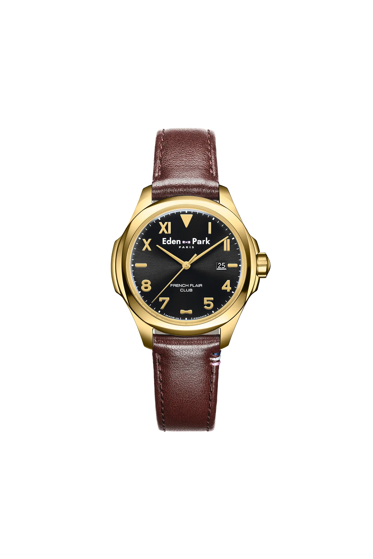 Montre Ă quartz Noire et Or