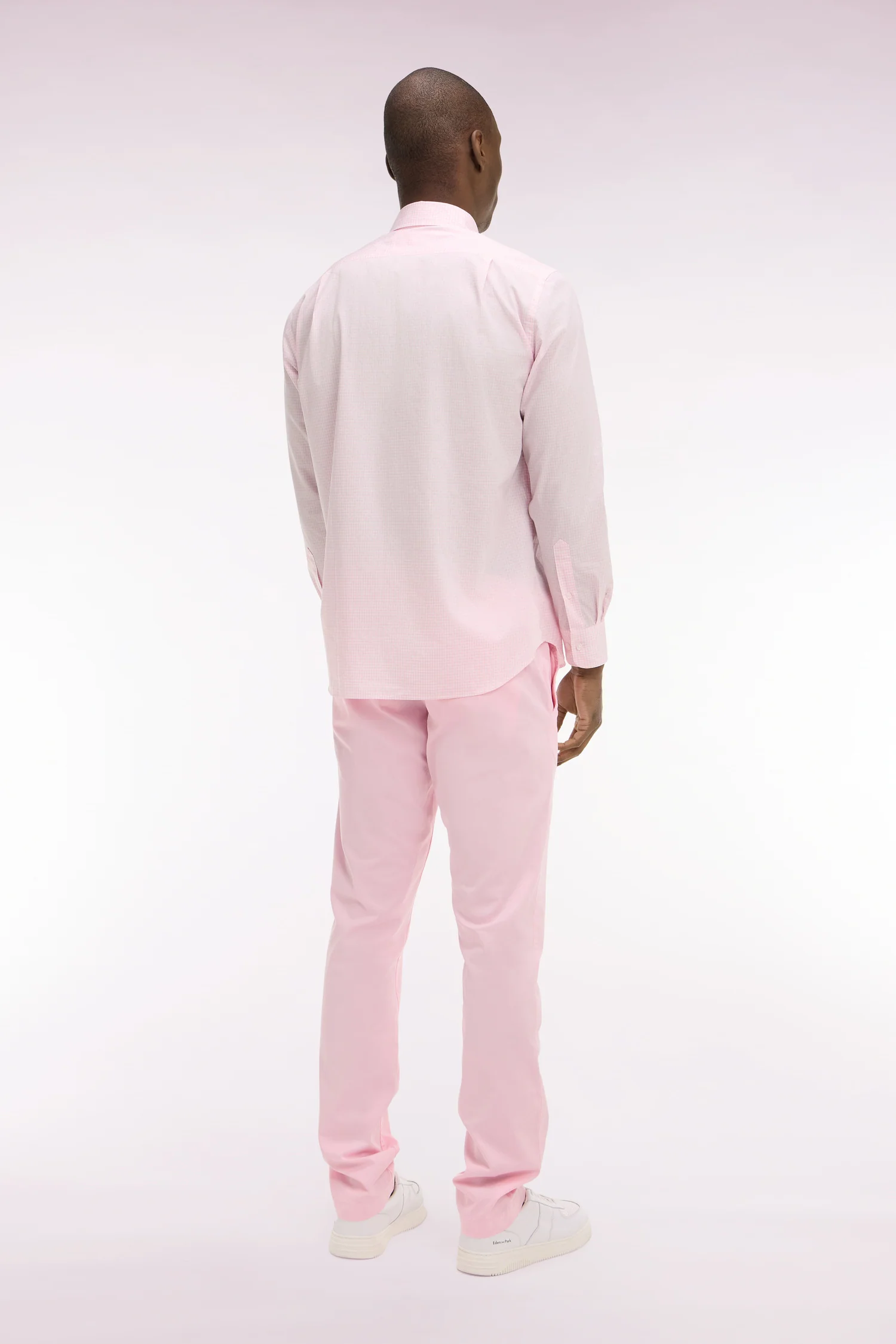 Pantalon chino en coton stretch rose coupe slim - Image 5