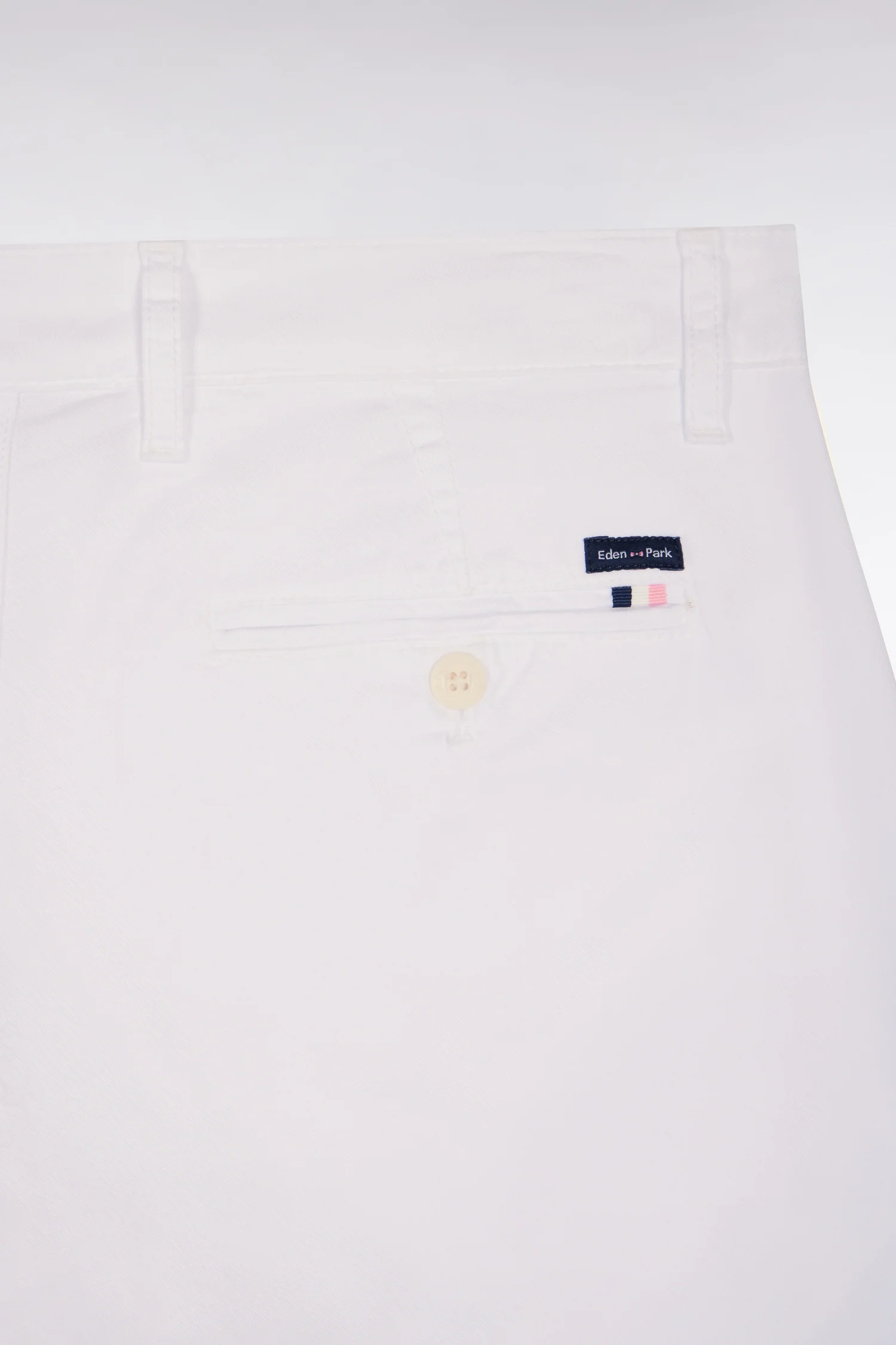 Pantalon chino regular en coton stretch blanc - Image 6