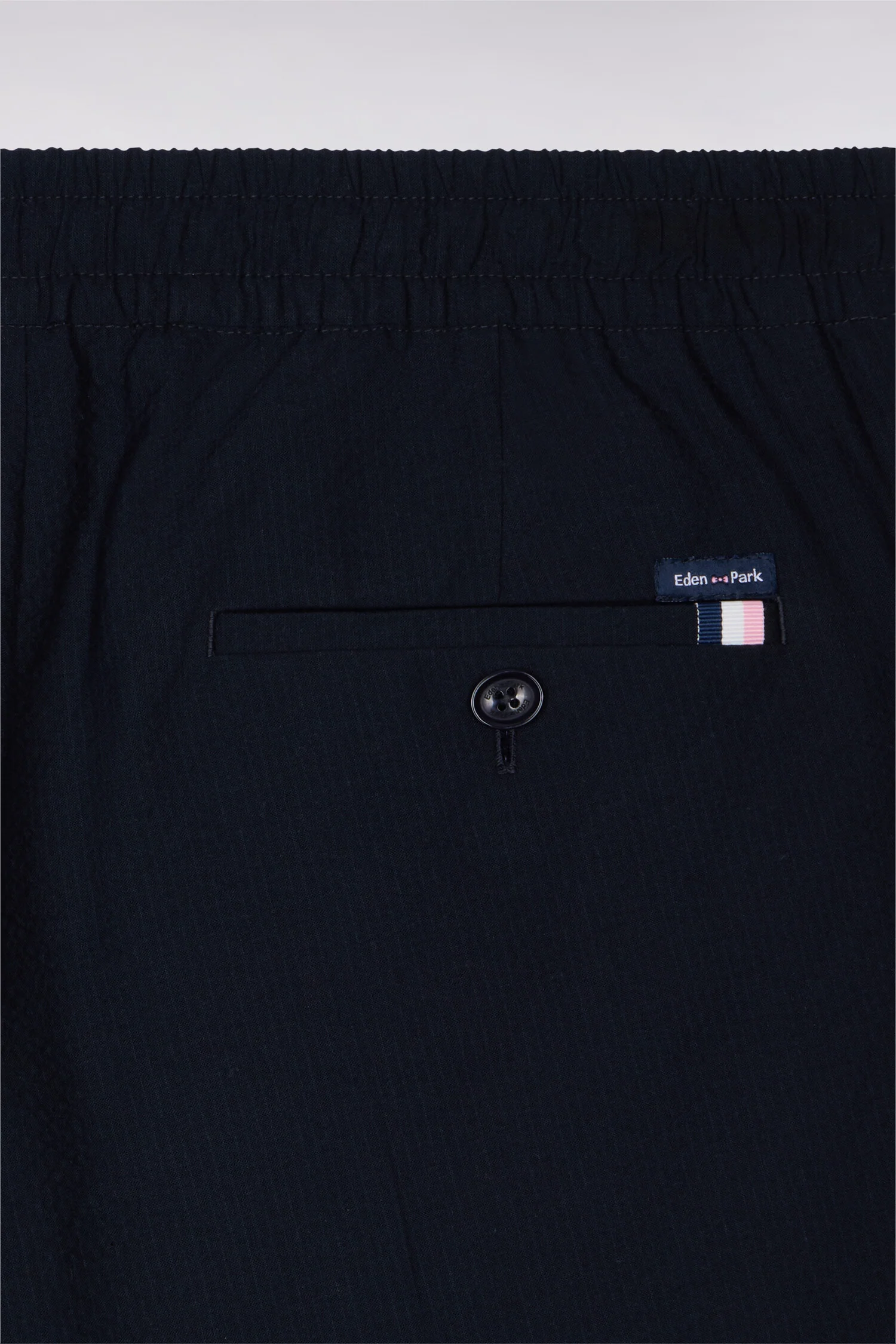Pantalon en coton seersucker marine coupe Modern - Image 6