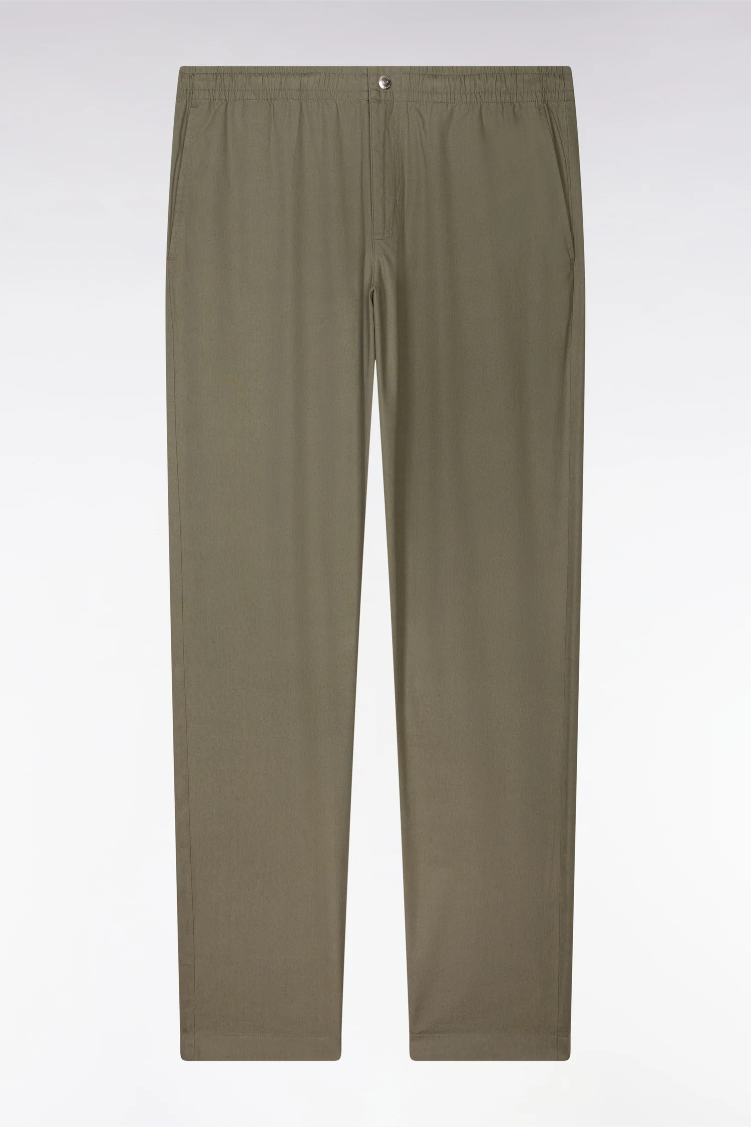 Pantalon en toile de coton kaki - Image 2