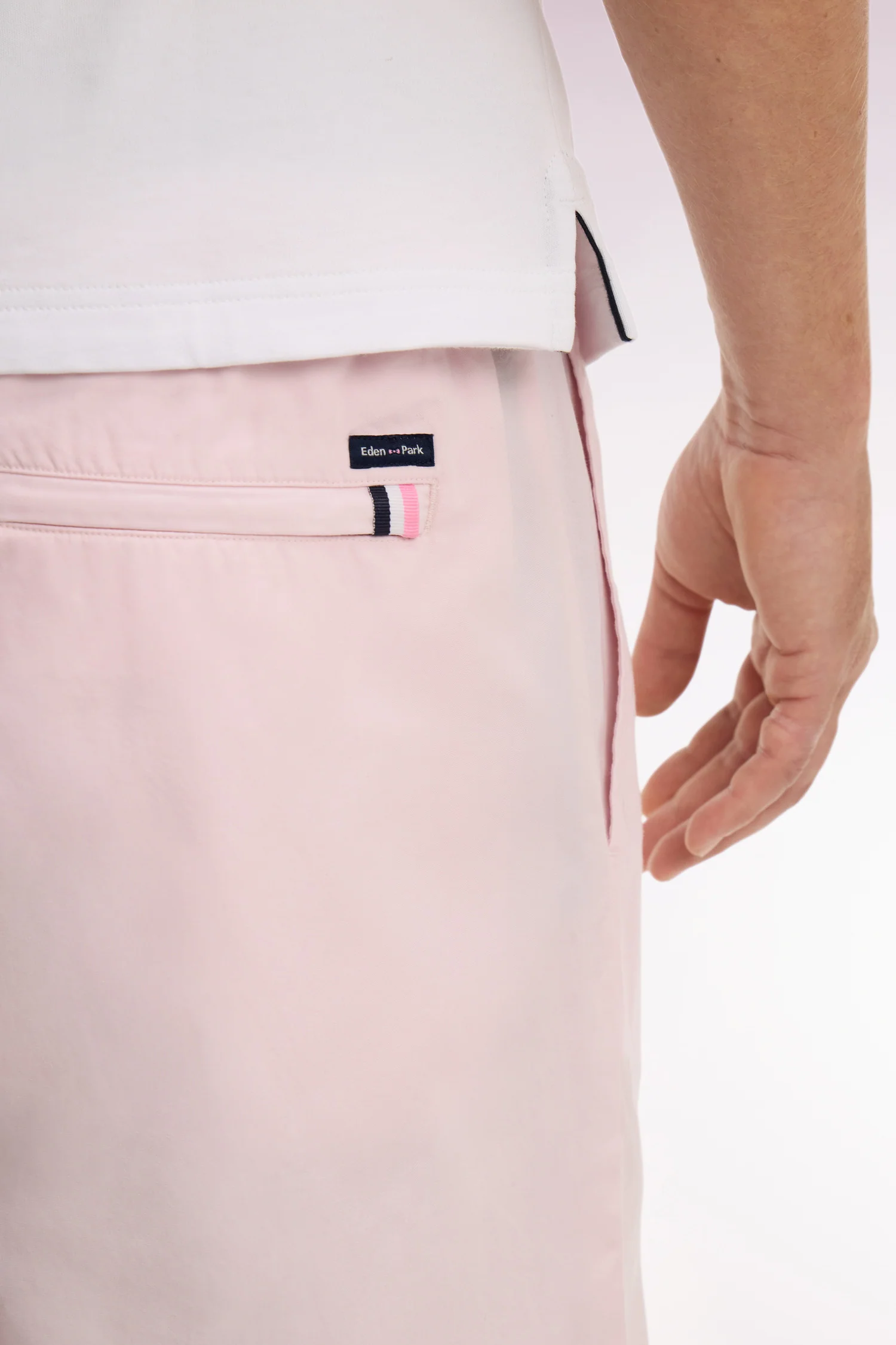 Pantalon en toile de coton rose - Image 4