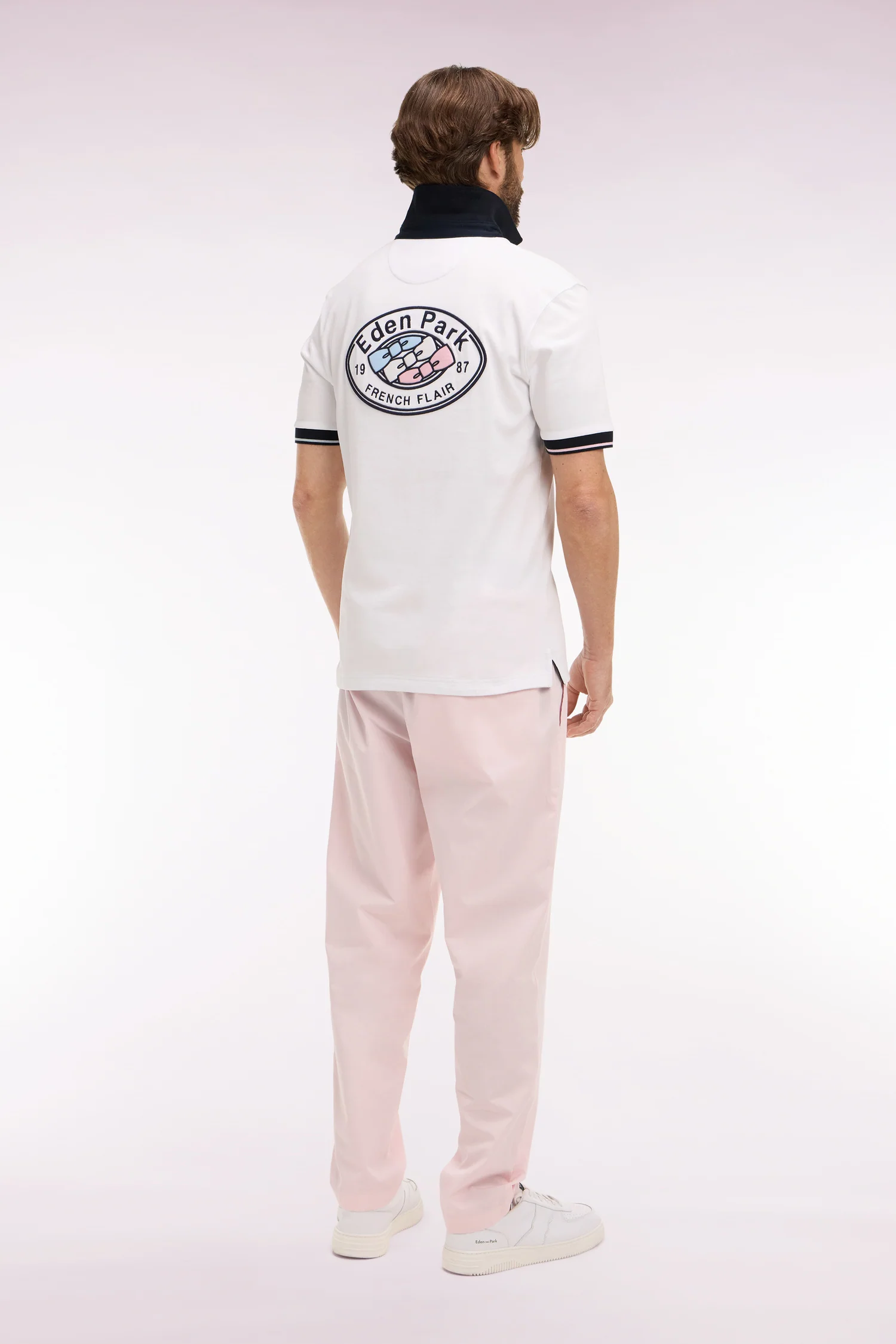 Pantalon en toile de coton rose - Image 5