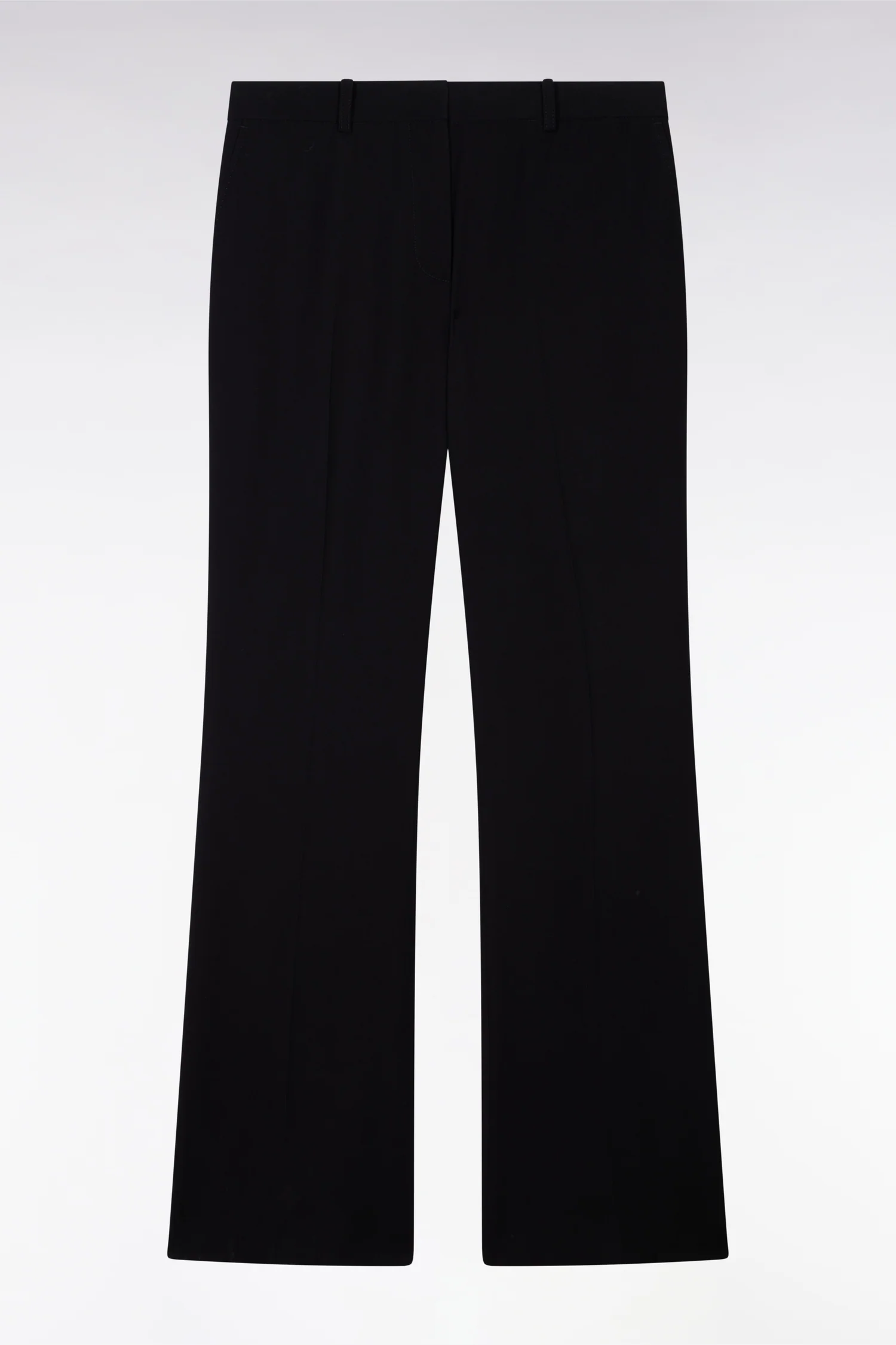 Pantalon flare fluide noir - Image 2