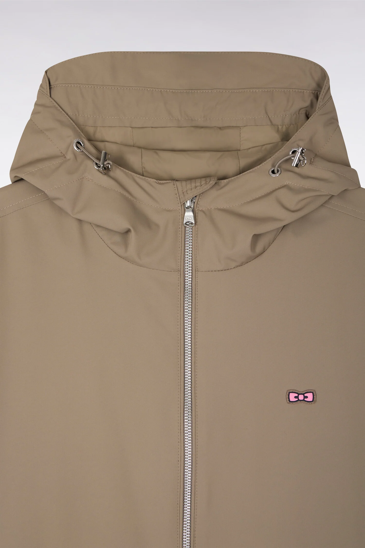 Parka Ă capuche en nylon beige - Image 6