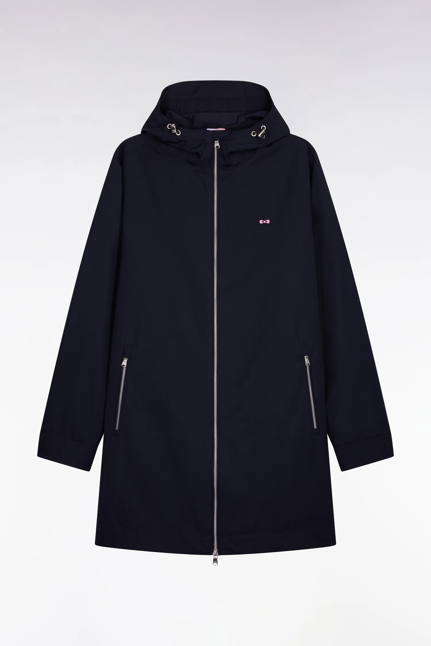 Parka Ă capuche en nylon marine - Image 2