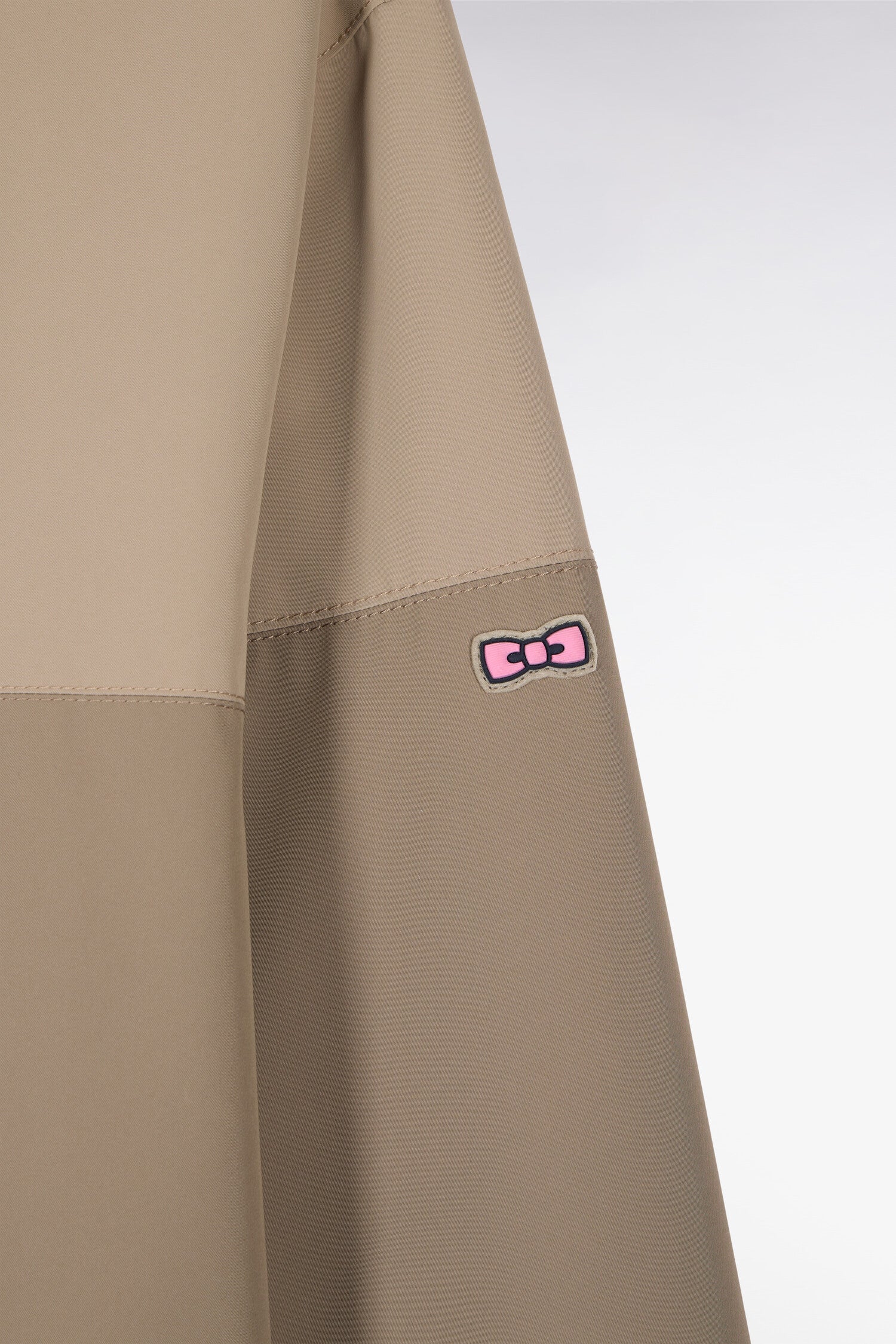 Parka longue kaki à rayures et capuche intégrée unisexe - Image 6