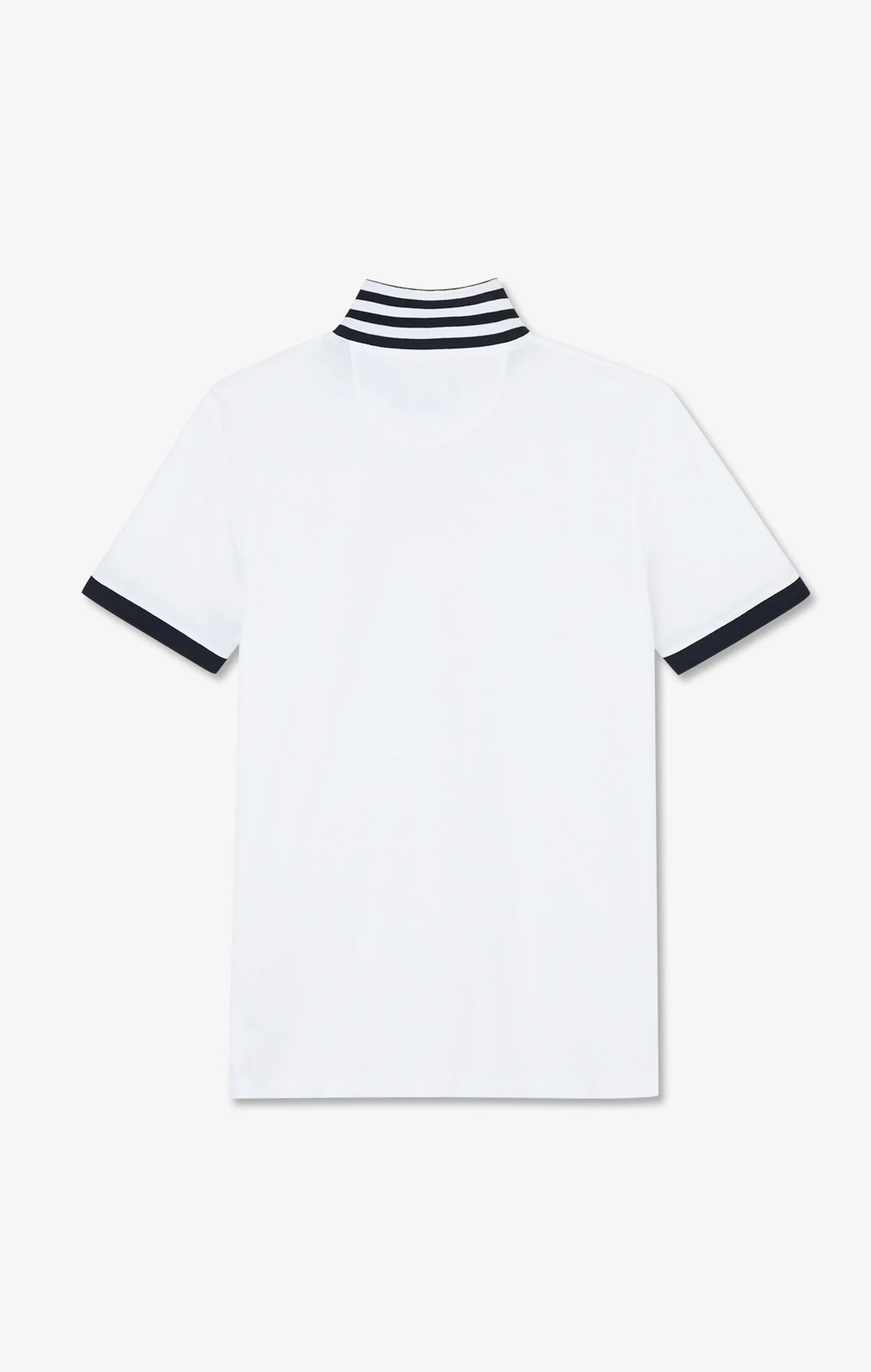 Polo blanc en coton pima avec détails contrastés - Image 6