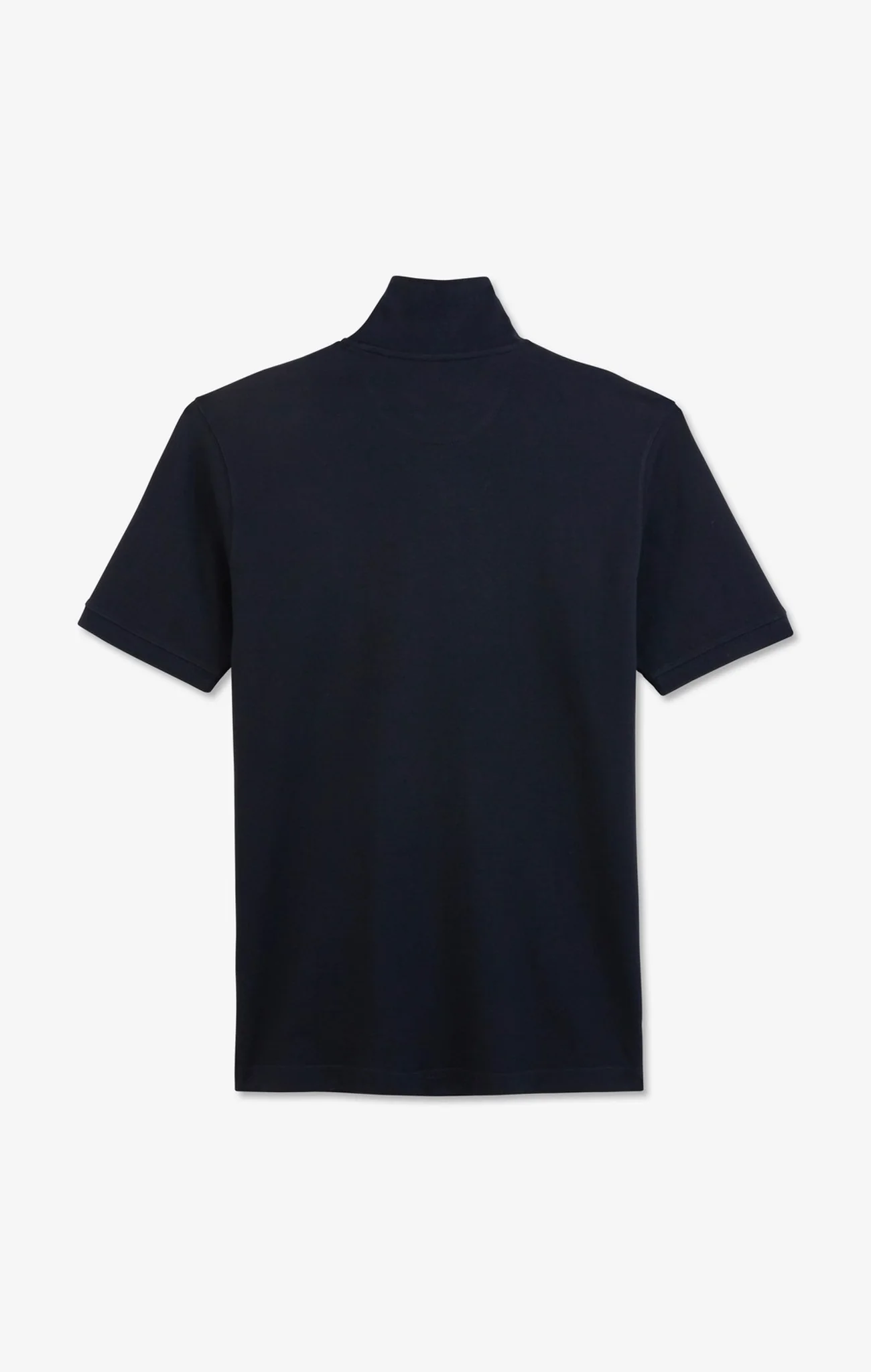 Polo noir en coton pima stretch - Image 4