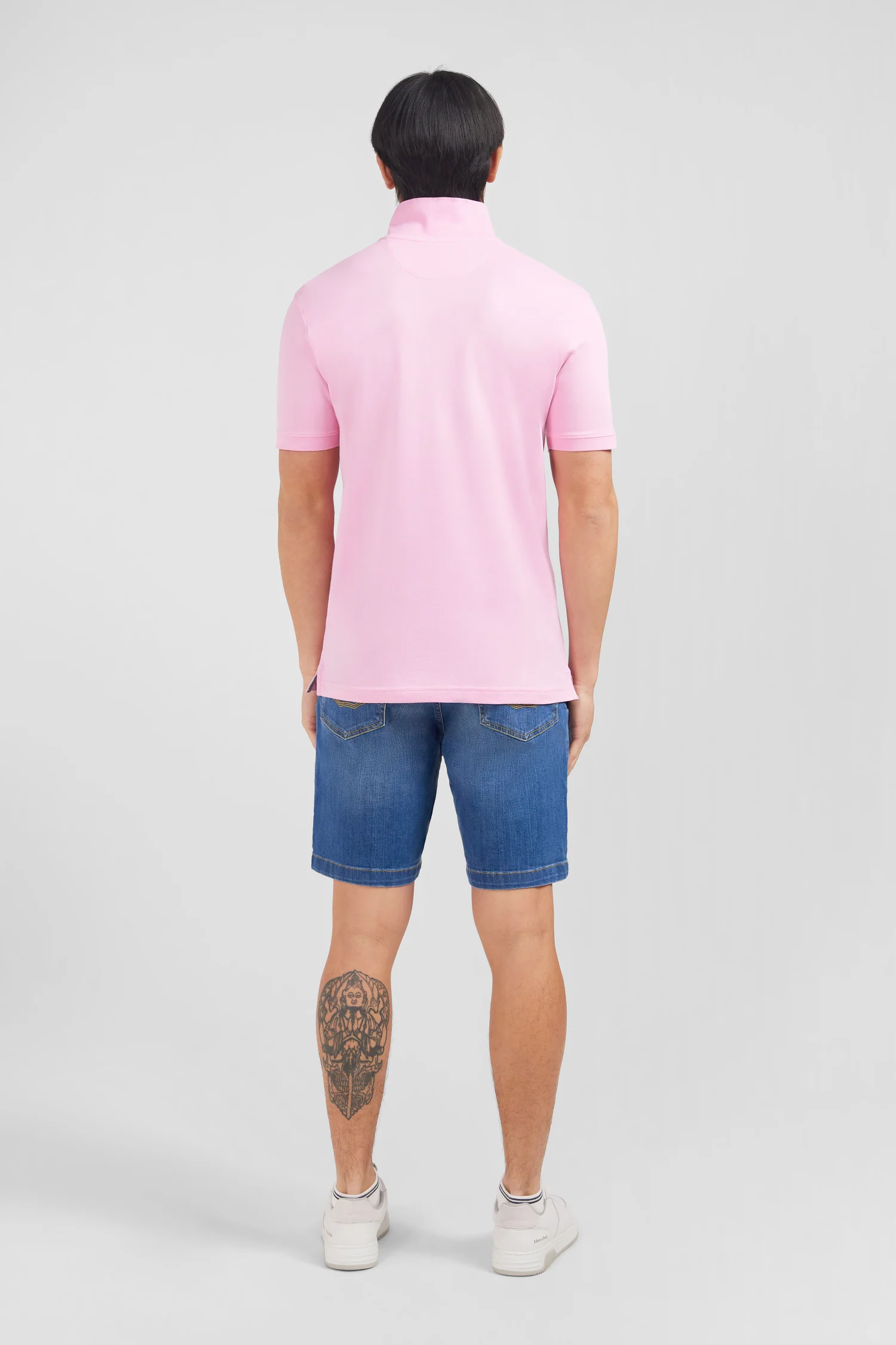 Polo rose en coton pima stretch - Image 6