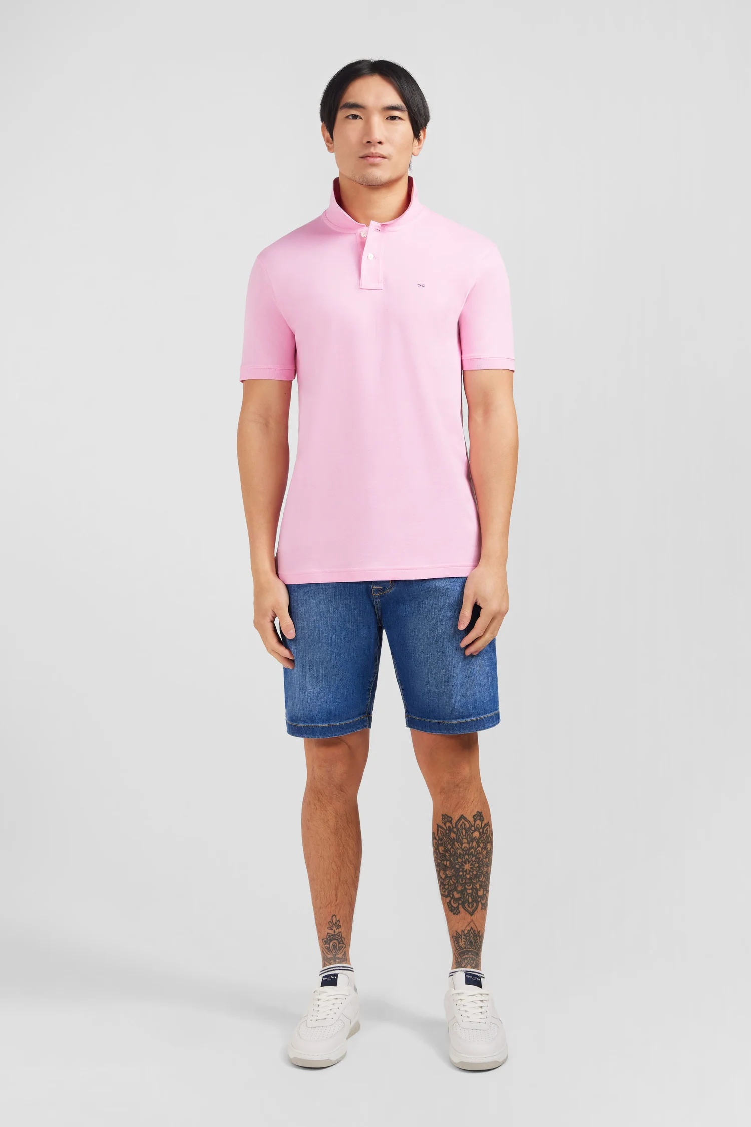 Polo rose en coton pima stretch - Image 7