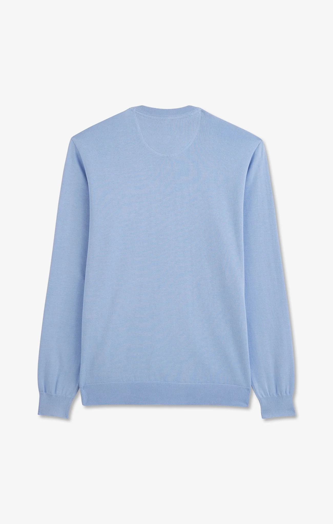 Pull bleu à col V en coton - Image 4