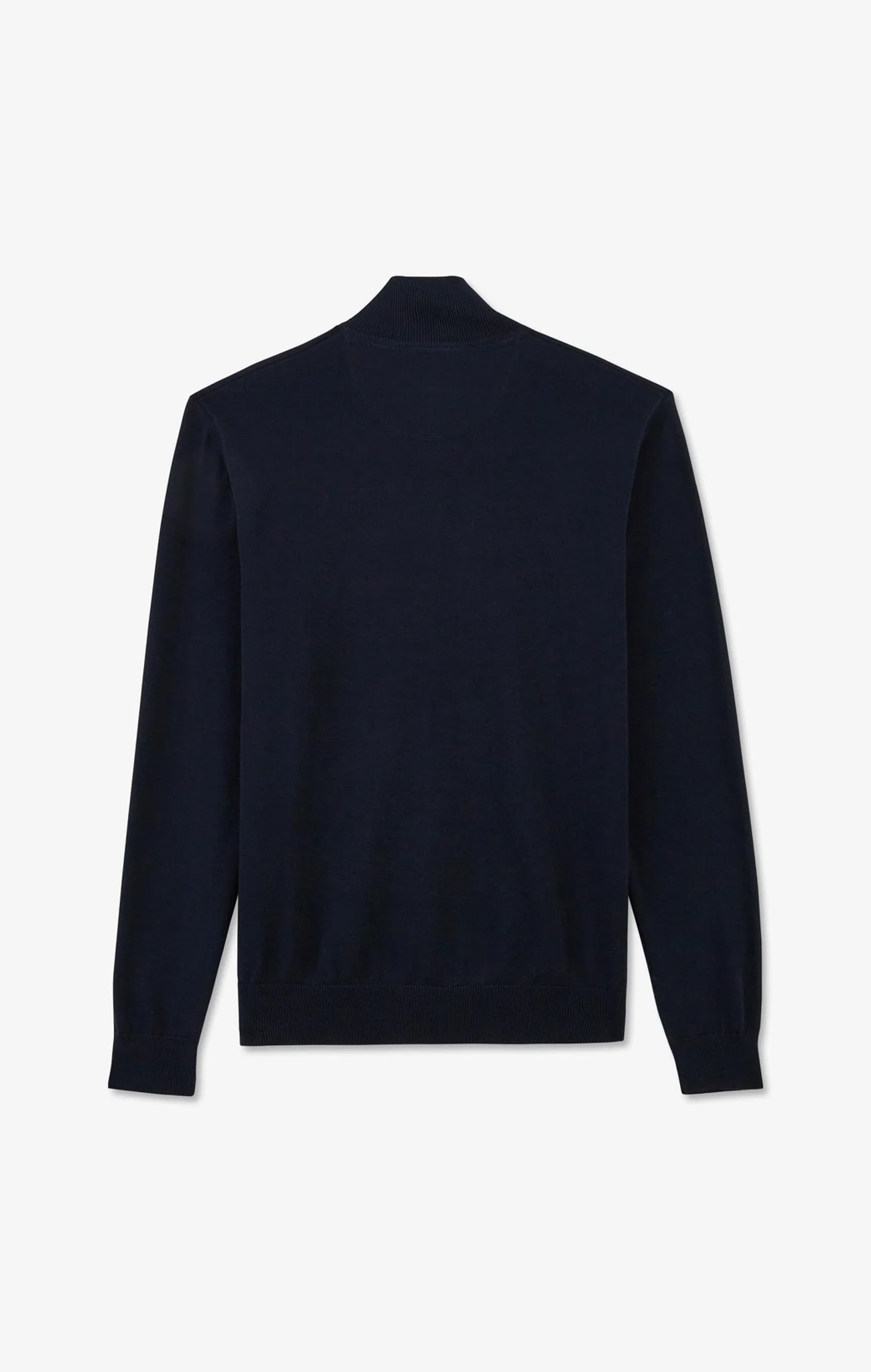 Pull bleu marine à col camionneur en coton - Image 6