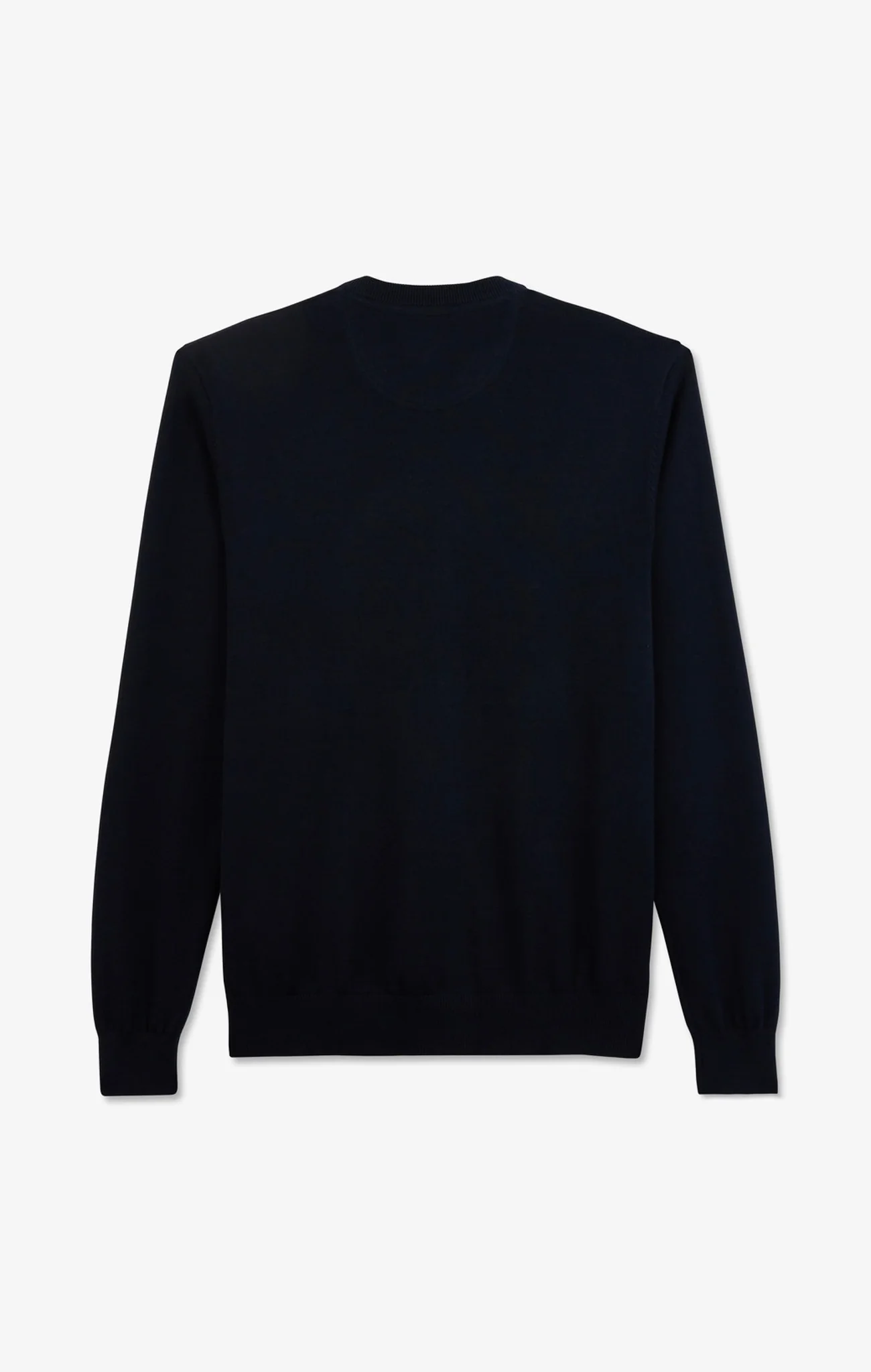 Pull bleu marine à col rond en coton - Image 6