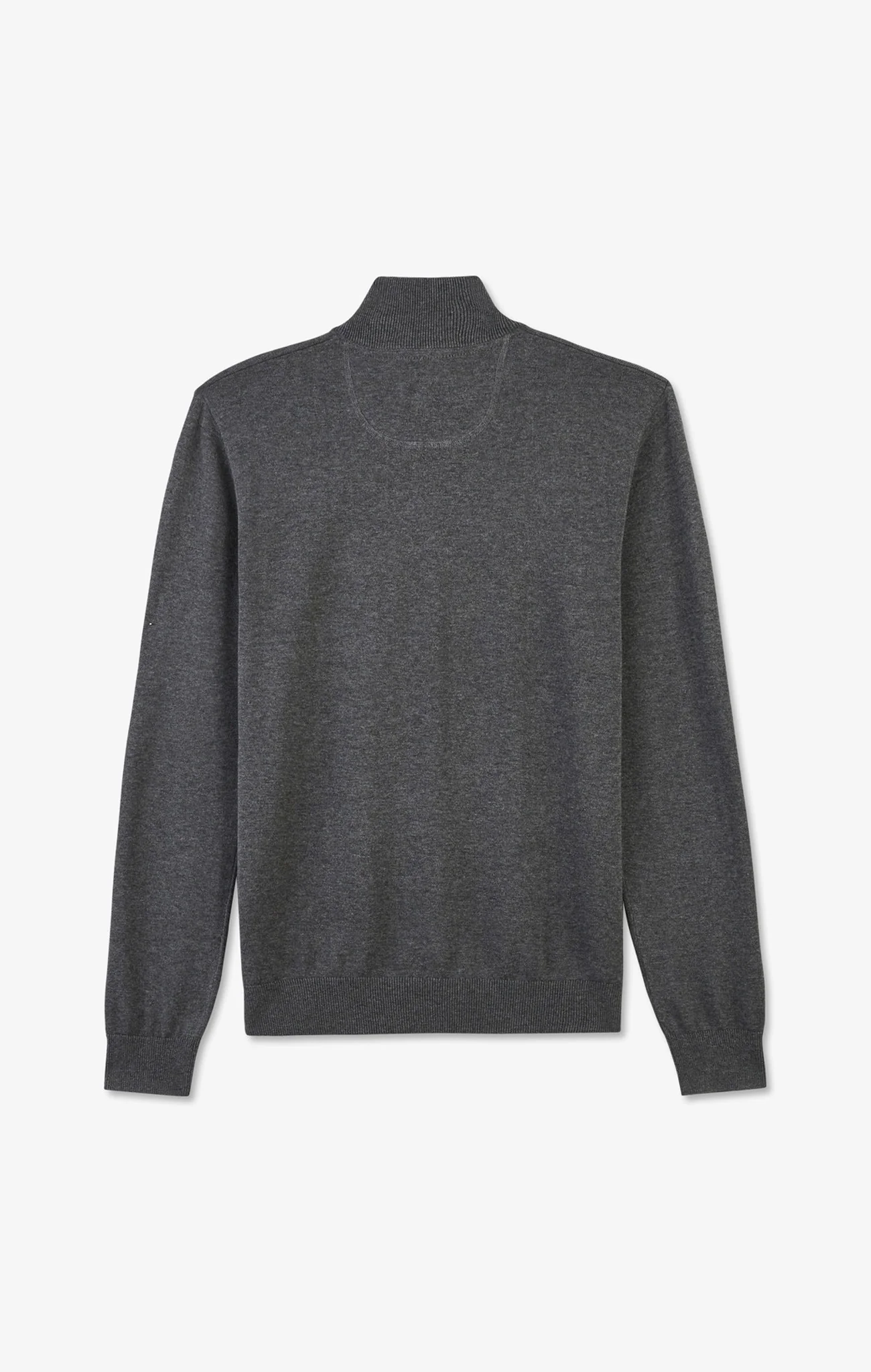 Pull gris à col camionneur en coton - Image 4
