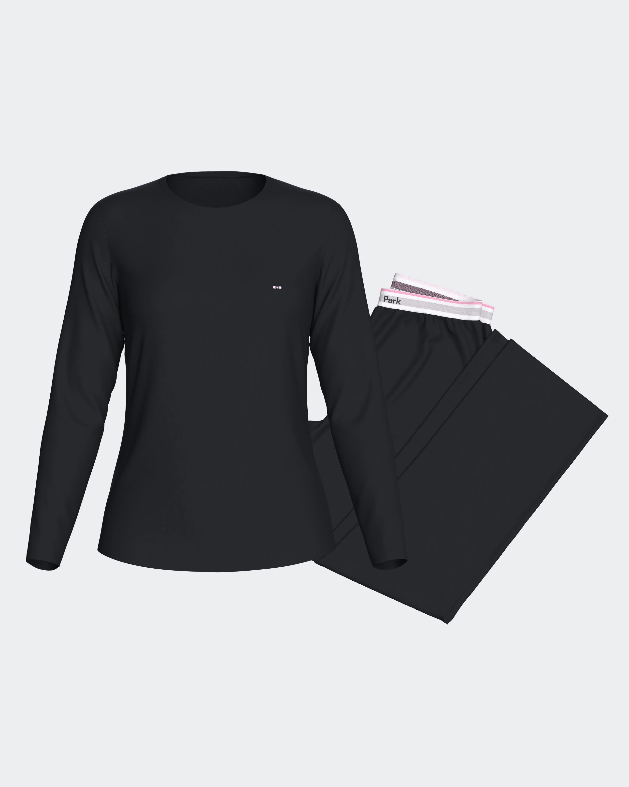 Pyjama en modal stretch marine