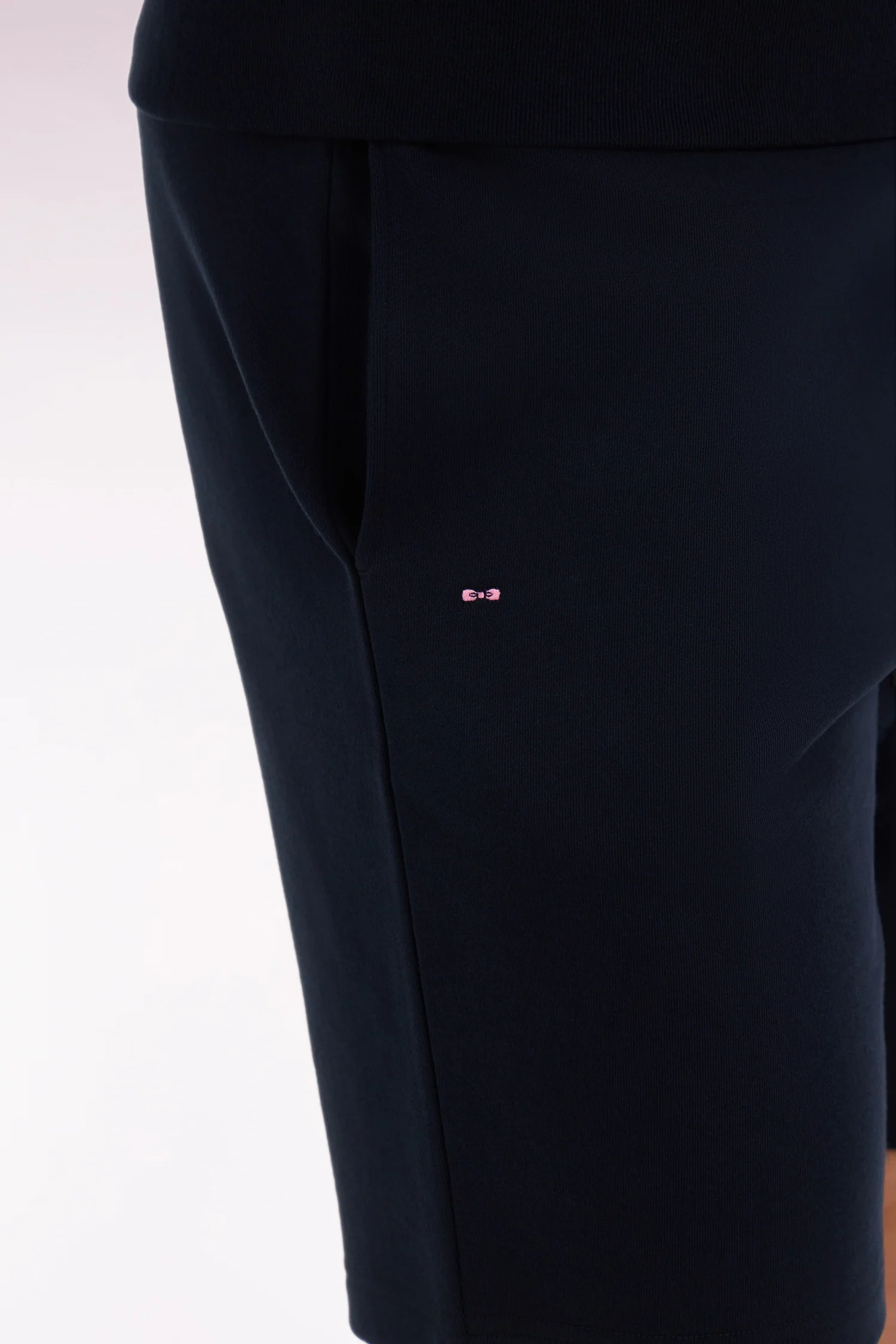 Short en molleton coton marine - Image 4