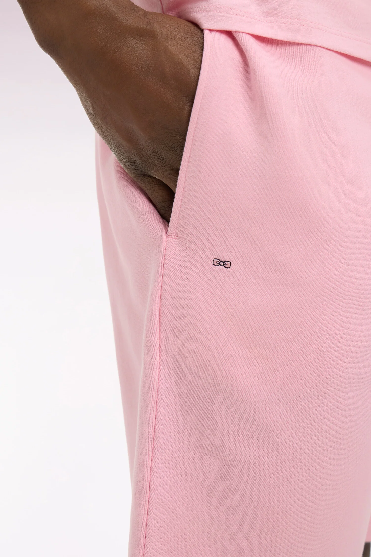 Short en molleton coton rose - Image 4