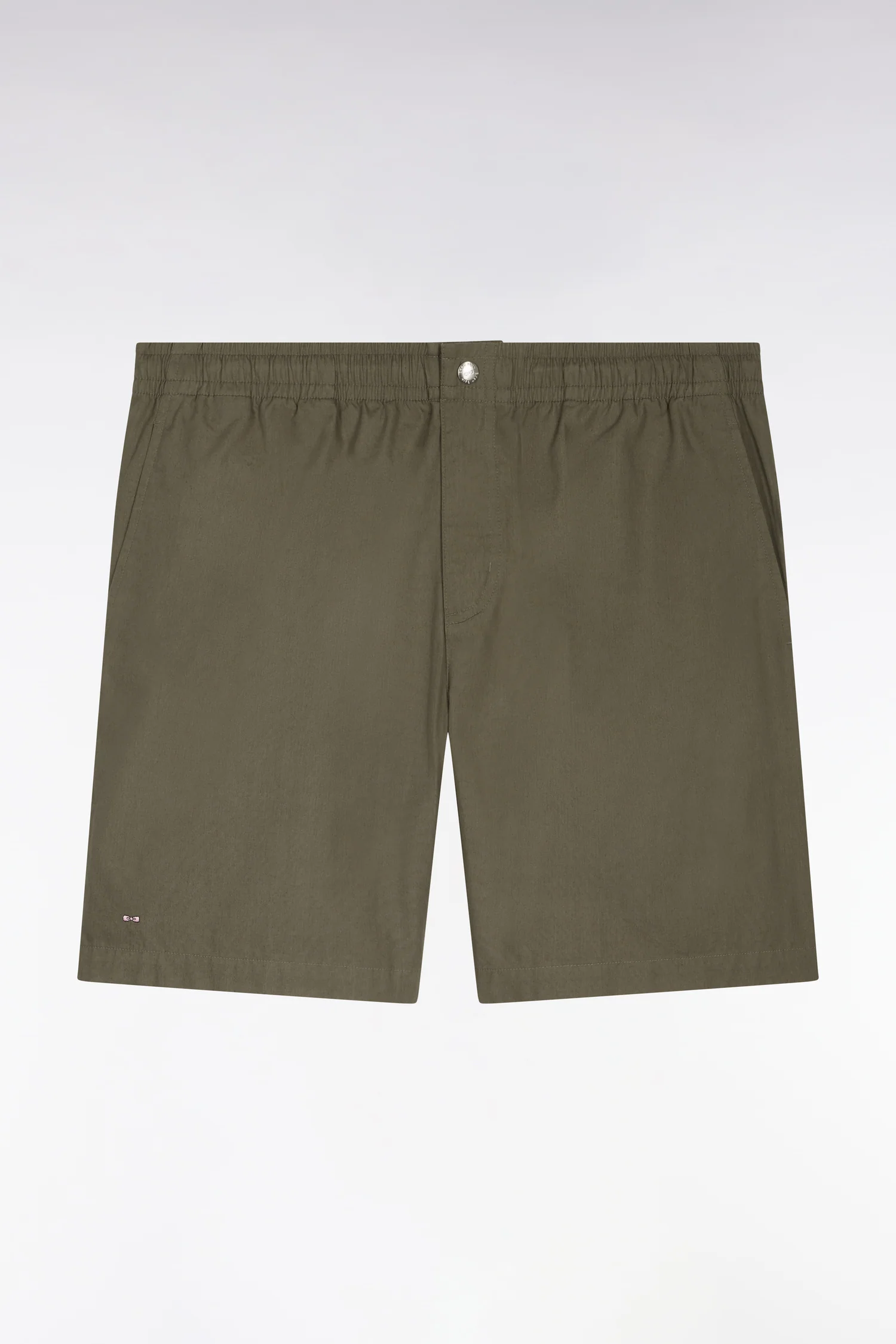 Short en popeline de coton kaki - Image 2