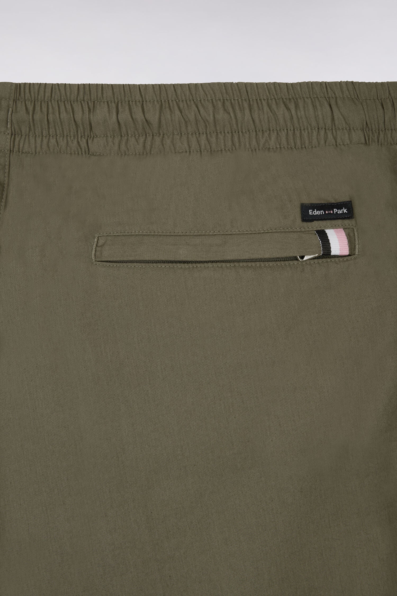 Short en popeline de coton kaki - Image 6