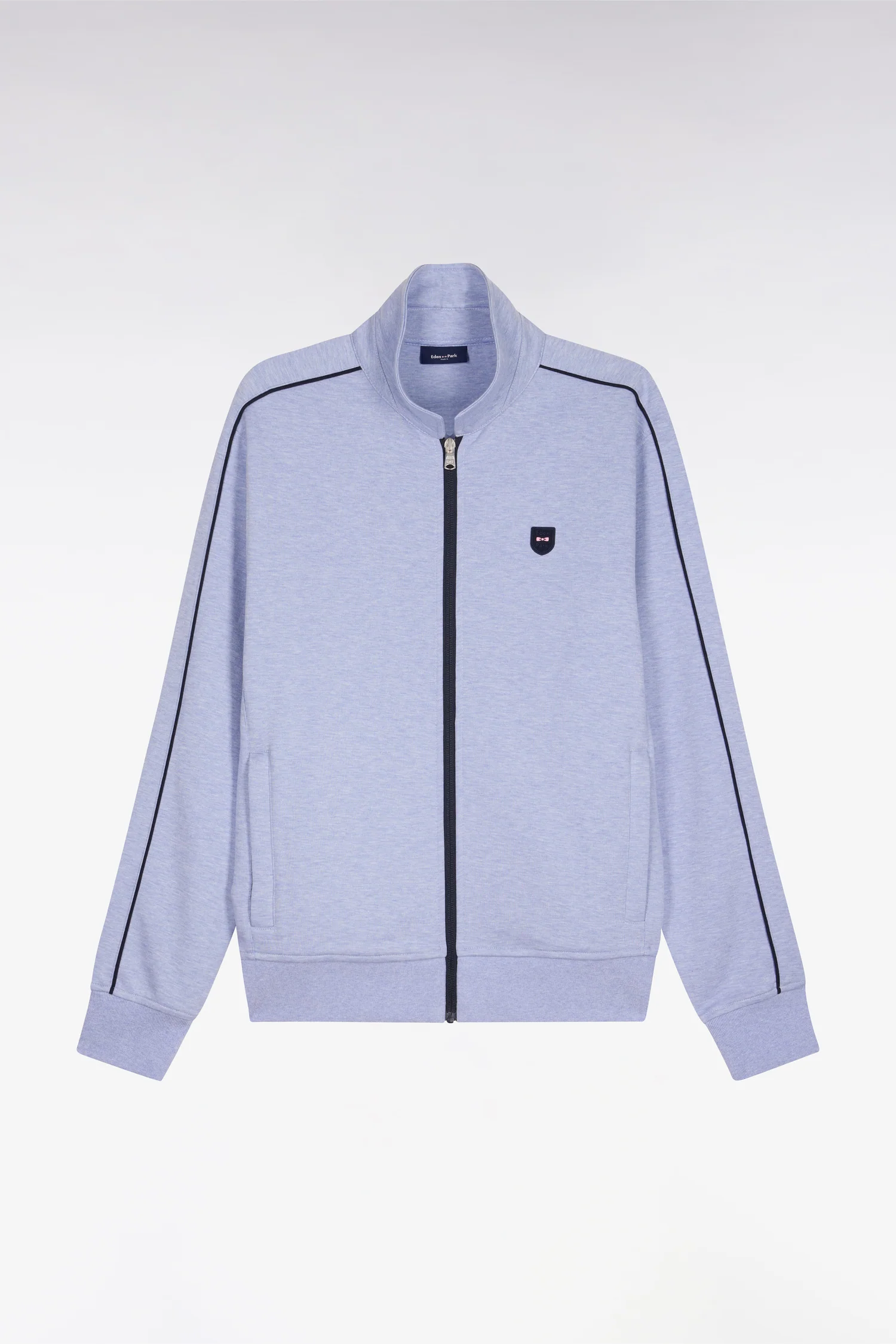 Sweatshirt blouson en molleton bleu ciel - Image 2