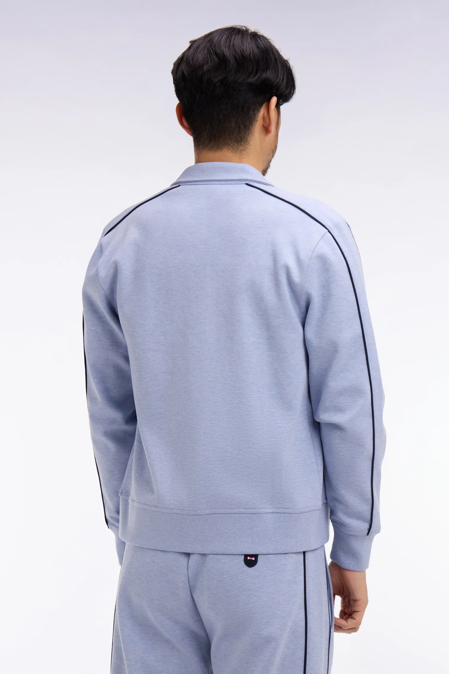 Sweatshirt blouson en molleton bleu ciel - Image 5
