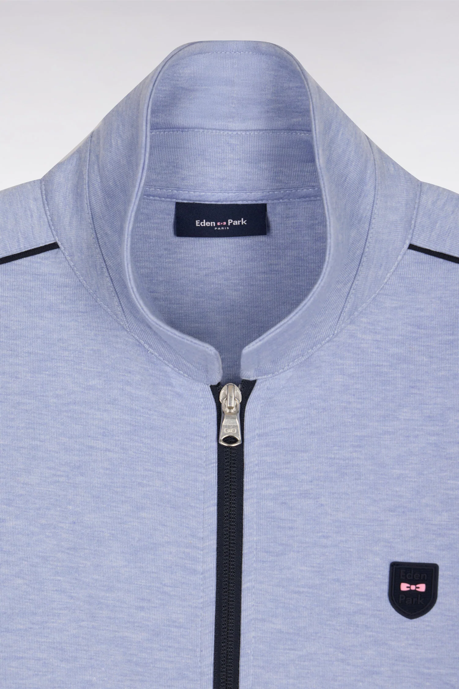 Sweatshirt blouson en molleton bleu ciel - Image 6