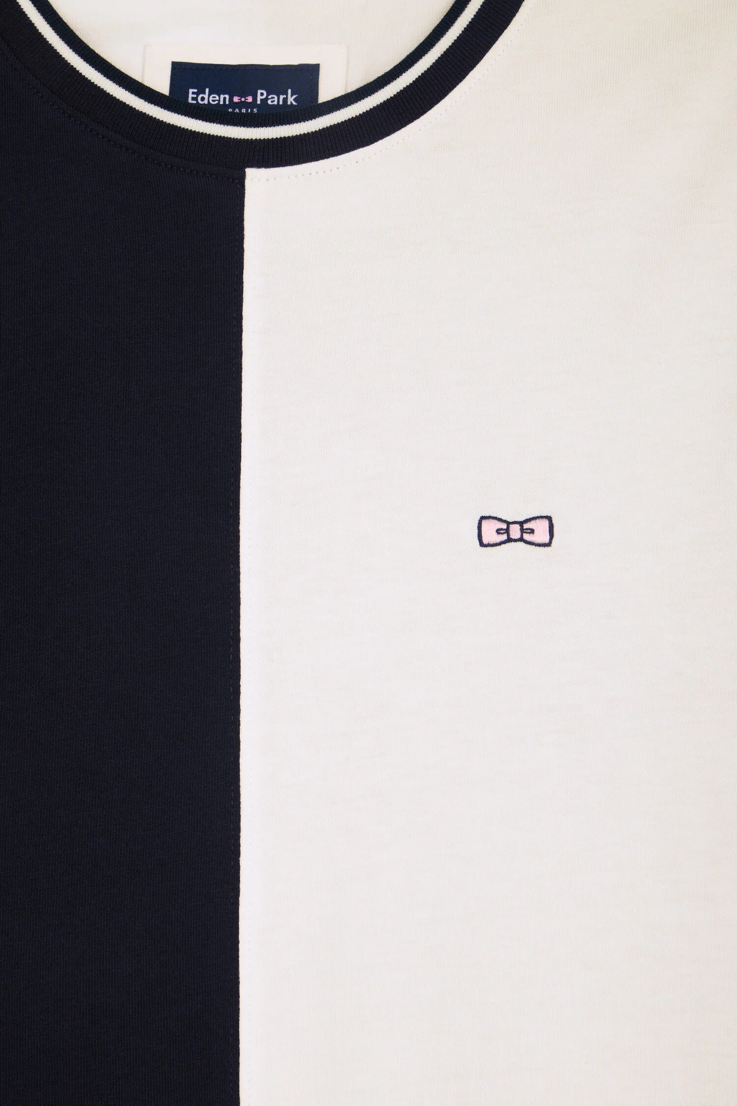 T-shirt Ă manches courtes en coton colorblock coupe regular - Image 6