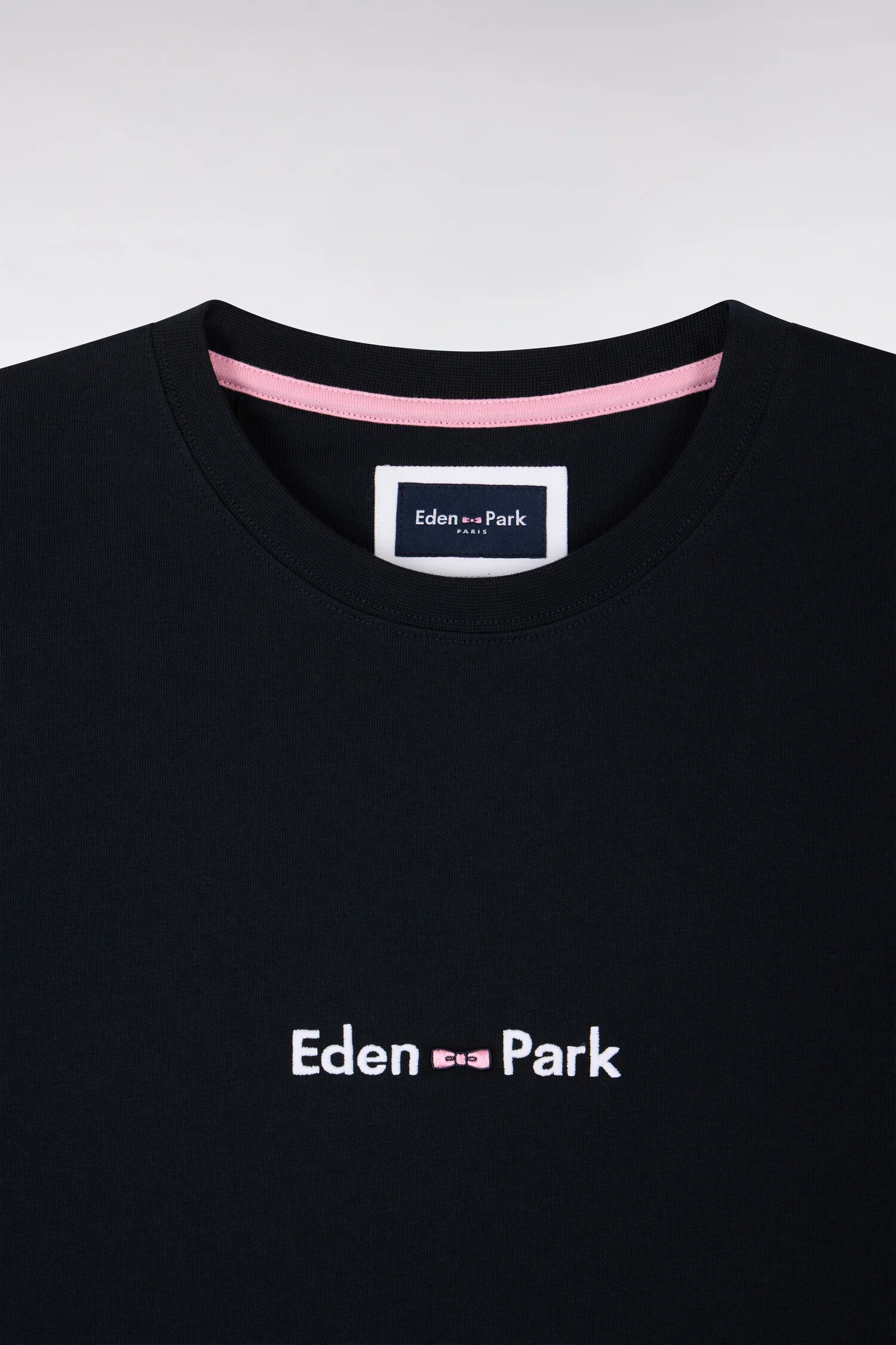 T-shirt Ă manches courtes en coton marine broderie Eden Park coupe regular - Image 6