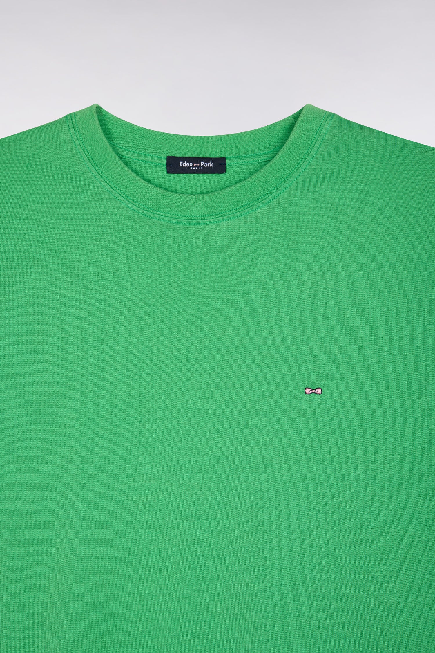 T-shirt Ă manches courtes en lyocell et coton vert coupe oversized - Image 6