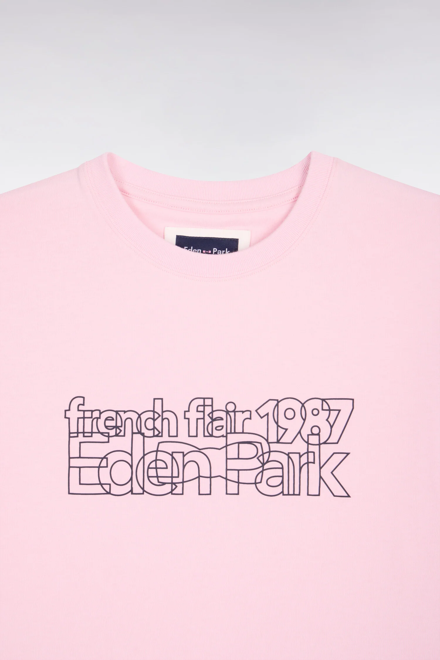 T-shirt à manches courtes sérigraphié rose coupe regular - Image 4