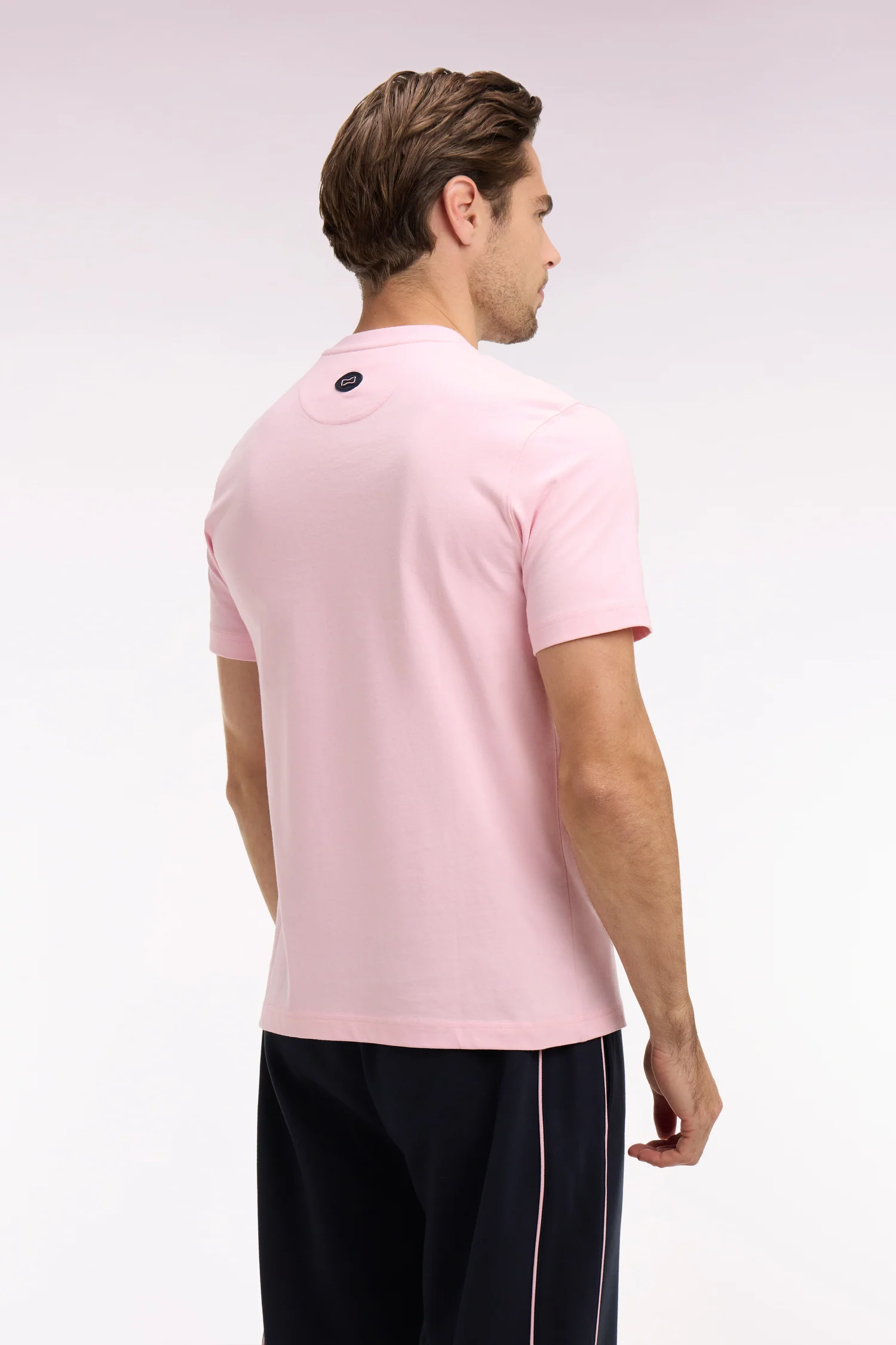 T-shirt à manches courtes sérigraphié rose coupe regular - Image 5