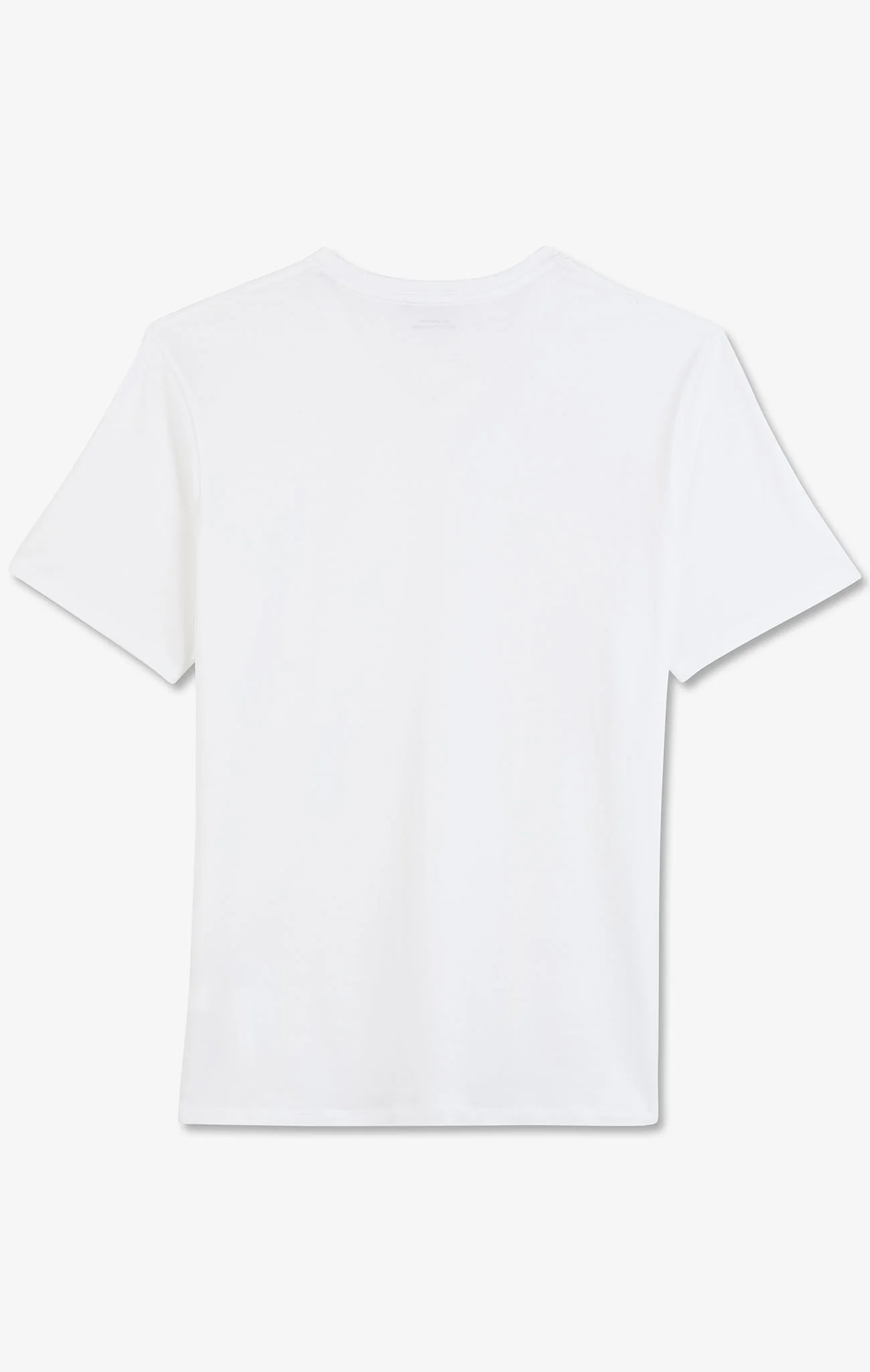 T-shirt blanc col rond à manches courtes - Image 4