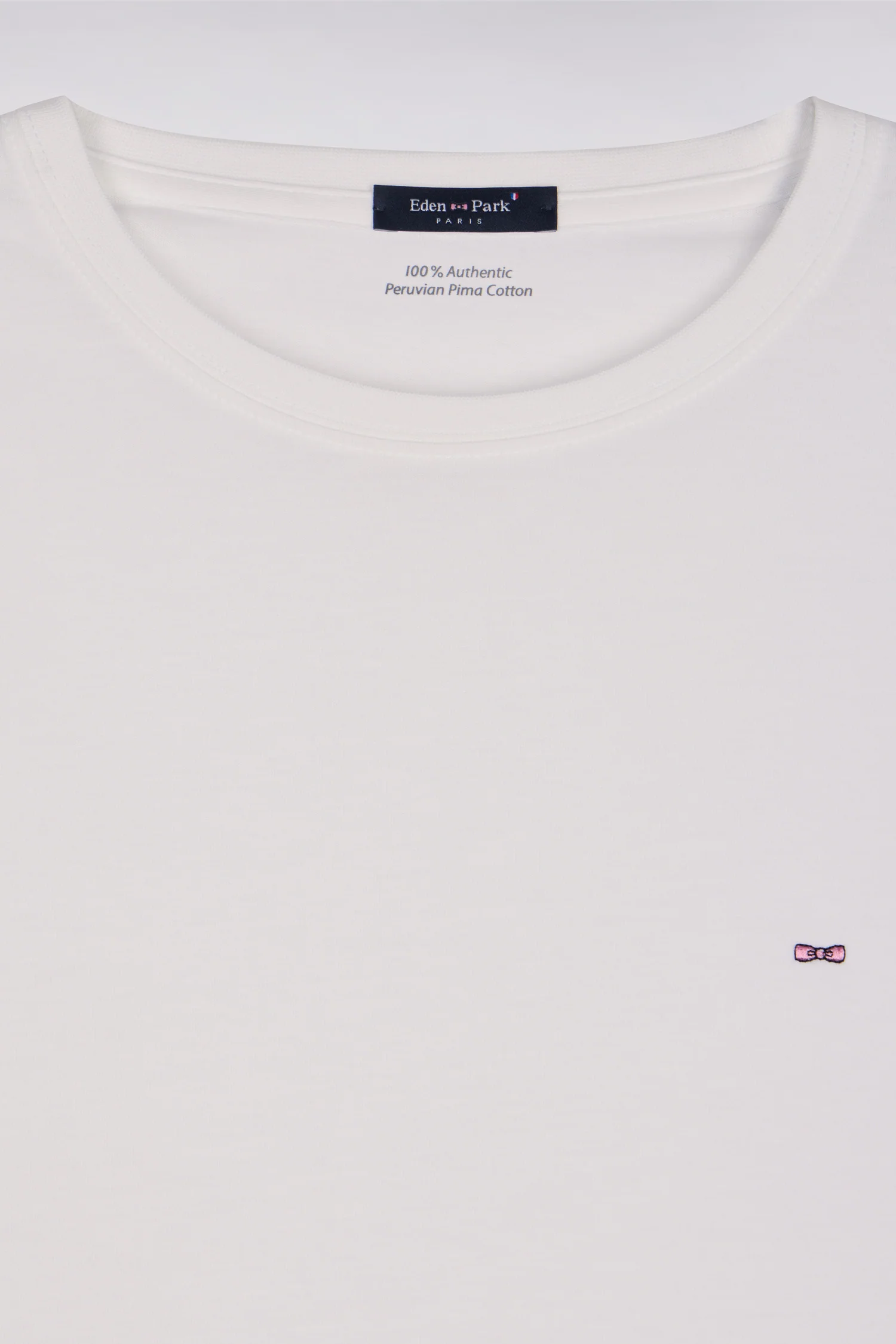 T-shirt blanc col rond à manches longues - Image 6