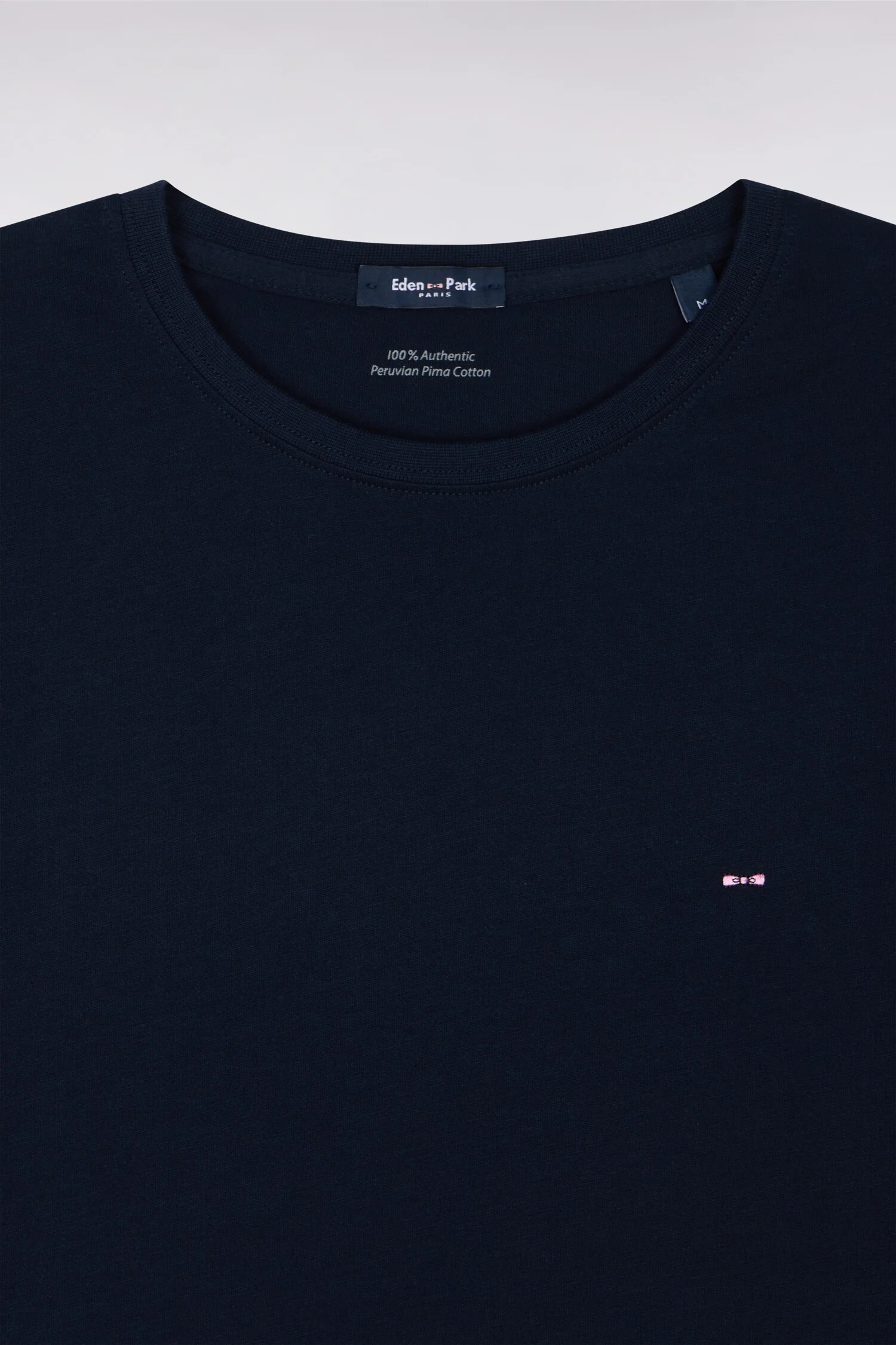 T-shirt bleu marine col rond à manches courtes - Image 7