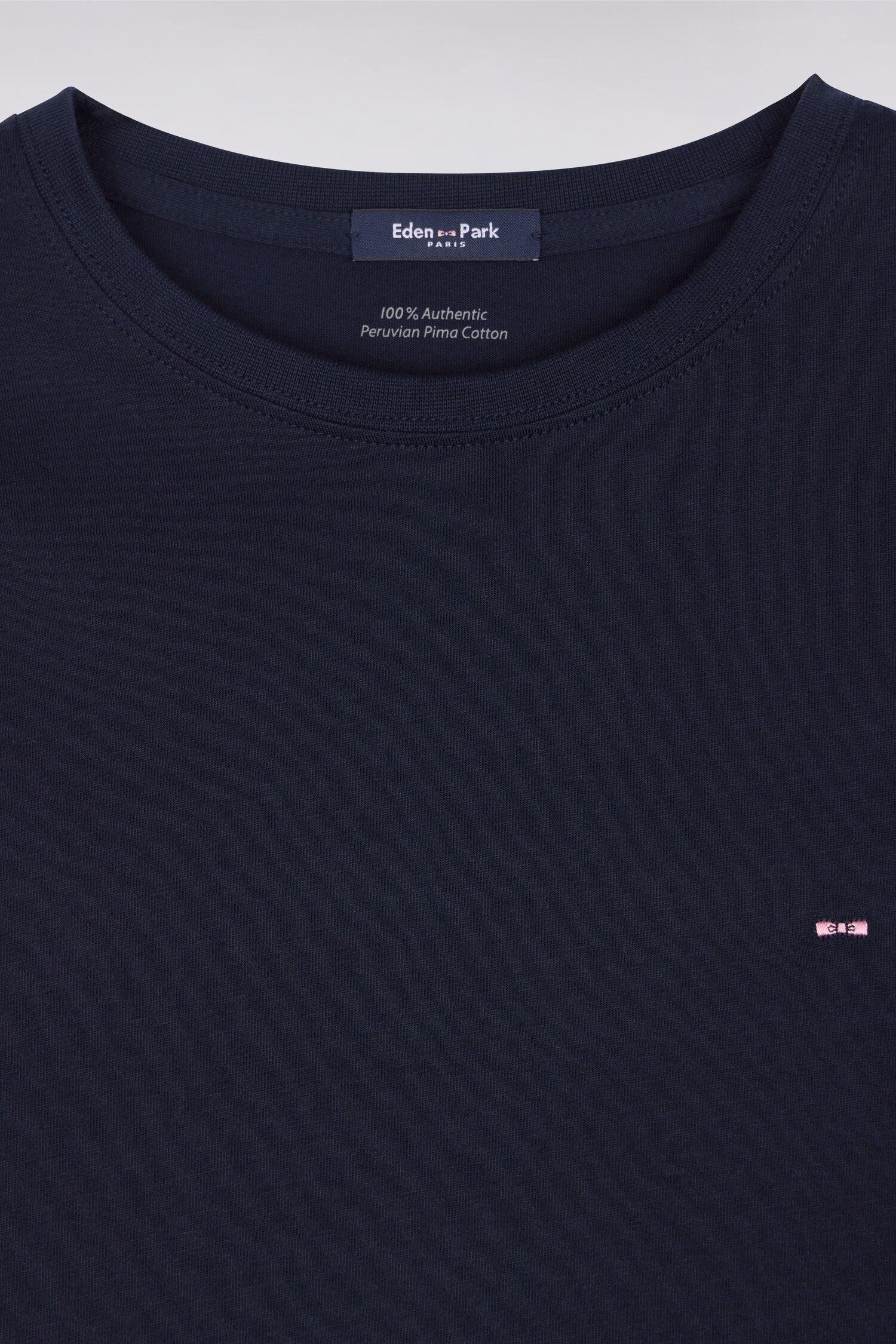 T-shirt bleu marine col rond à manches longues - Image 7