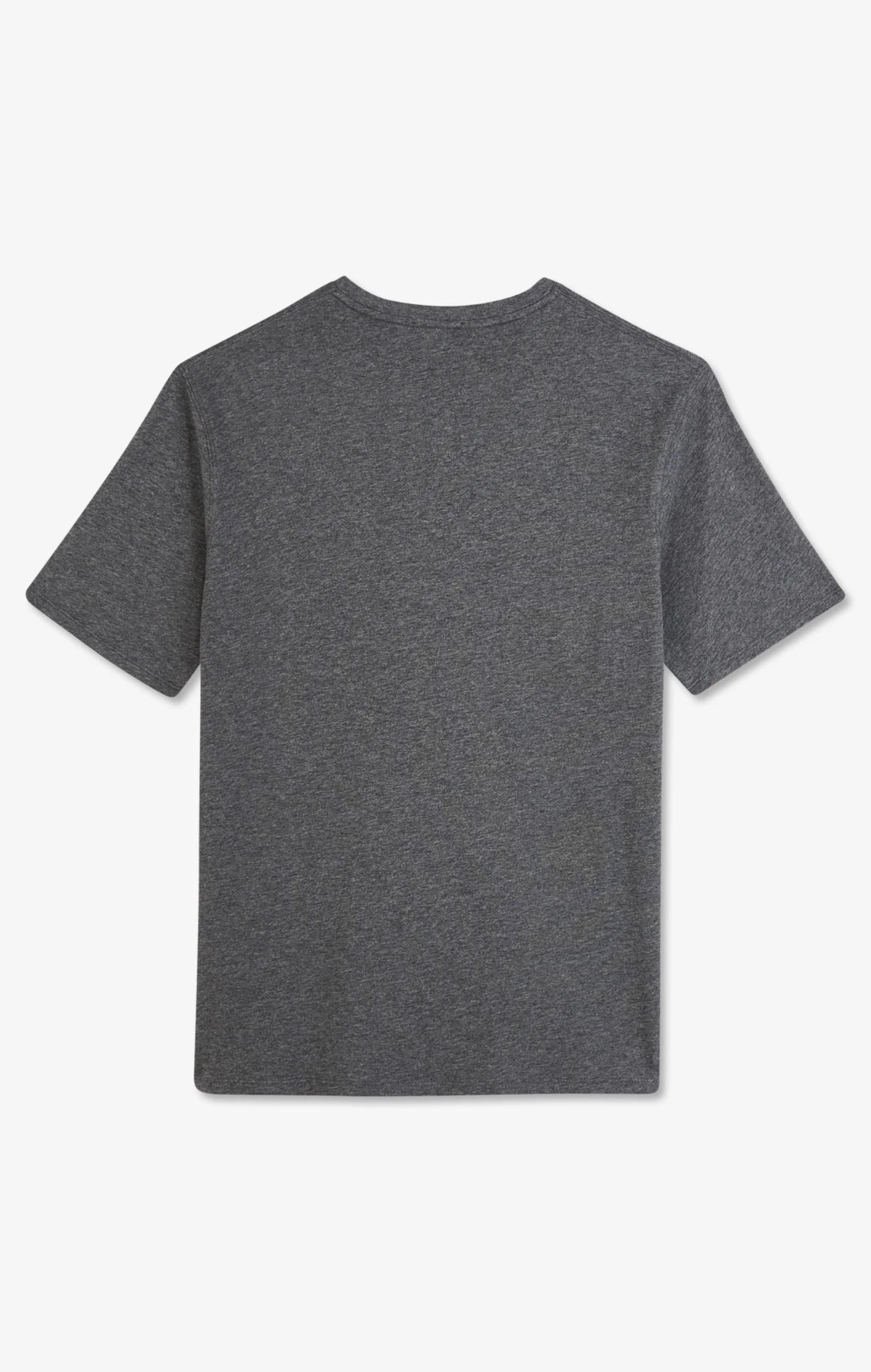 T-shirt gris col rond à manches courtes - Image 4