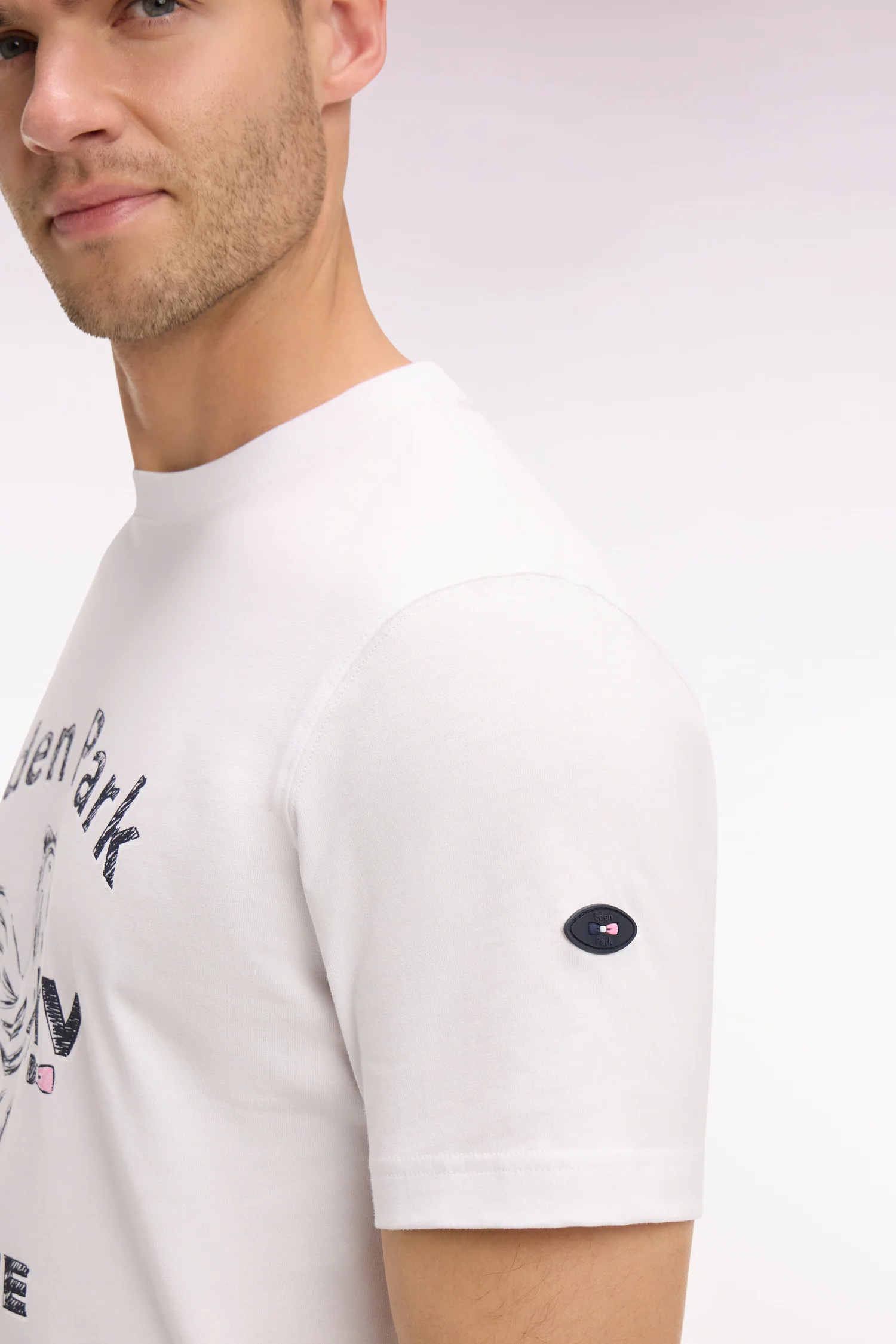 T-shirt XV de France à manches courtes en coton blanc sérigraphié coupe regular - Image 4